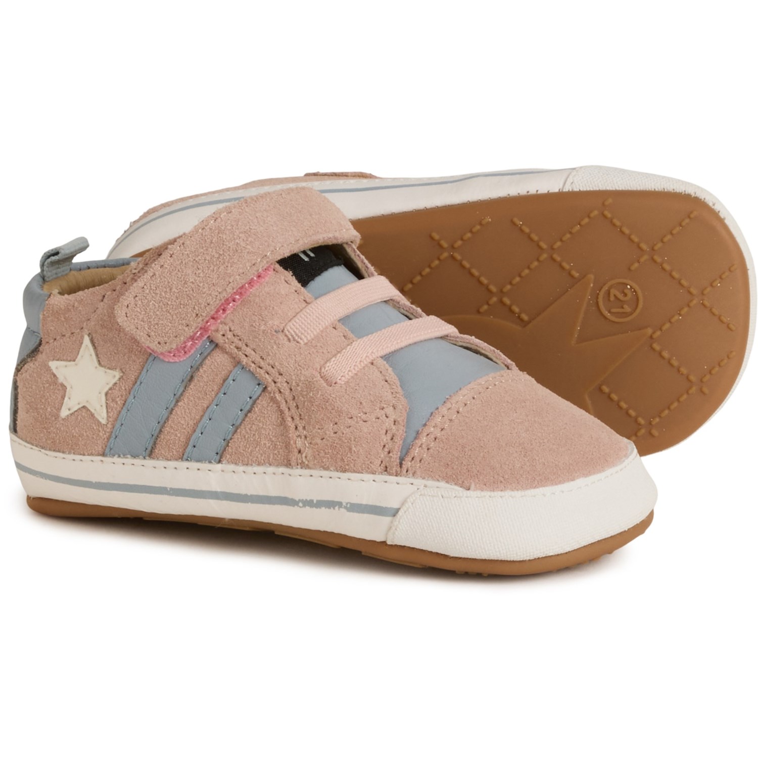 (取寄) オールド ソールズ トドラー ガールズ ランナー スニーカー - スエード OLD SOLES Toddler Girls Wos Runner Sneakers - Suede Soft Pink Suede / Nacardo Blanco / Dusty Blue