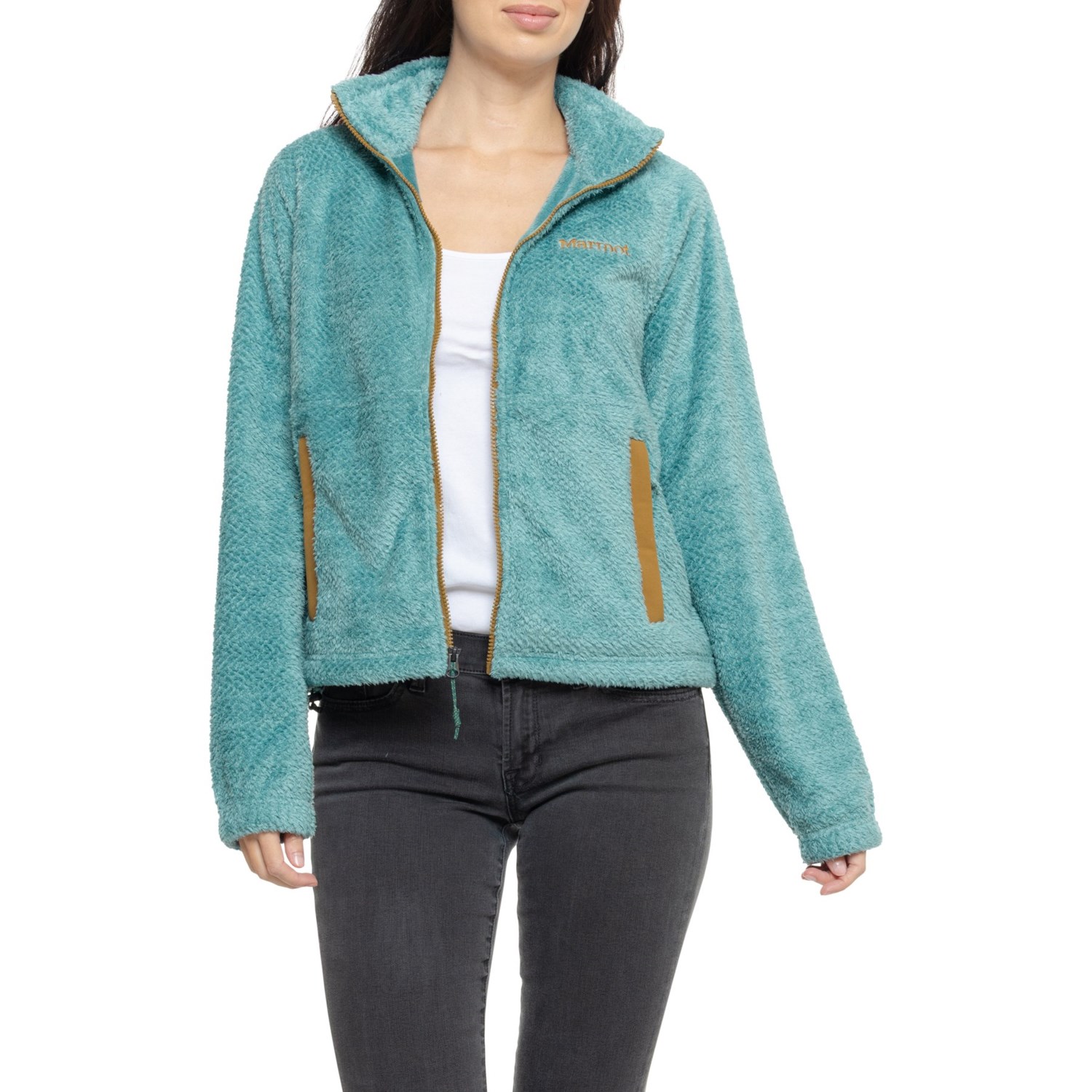 (取寄) マーモット ホームステッド フリース シャツ - ジップ ネック, ロング スリーブ Marmot Homestead Fleece Shirt - Zip Neck, Long Sleeve Blue Agave