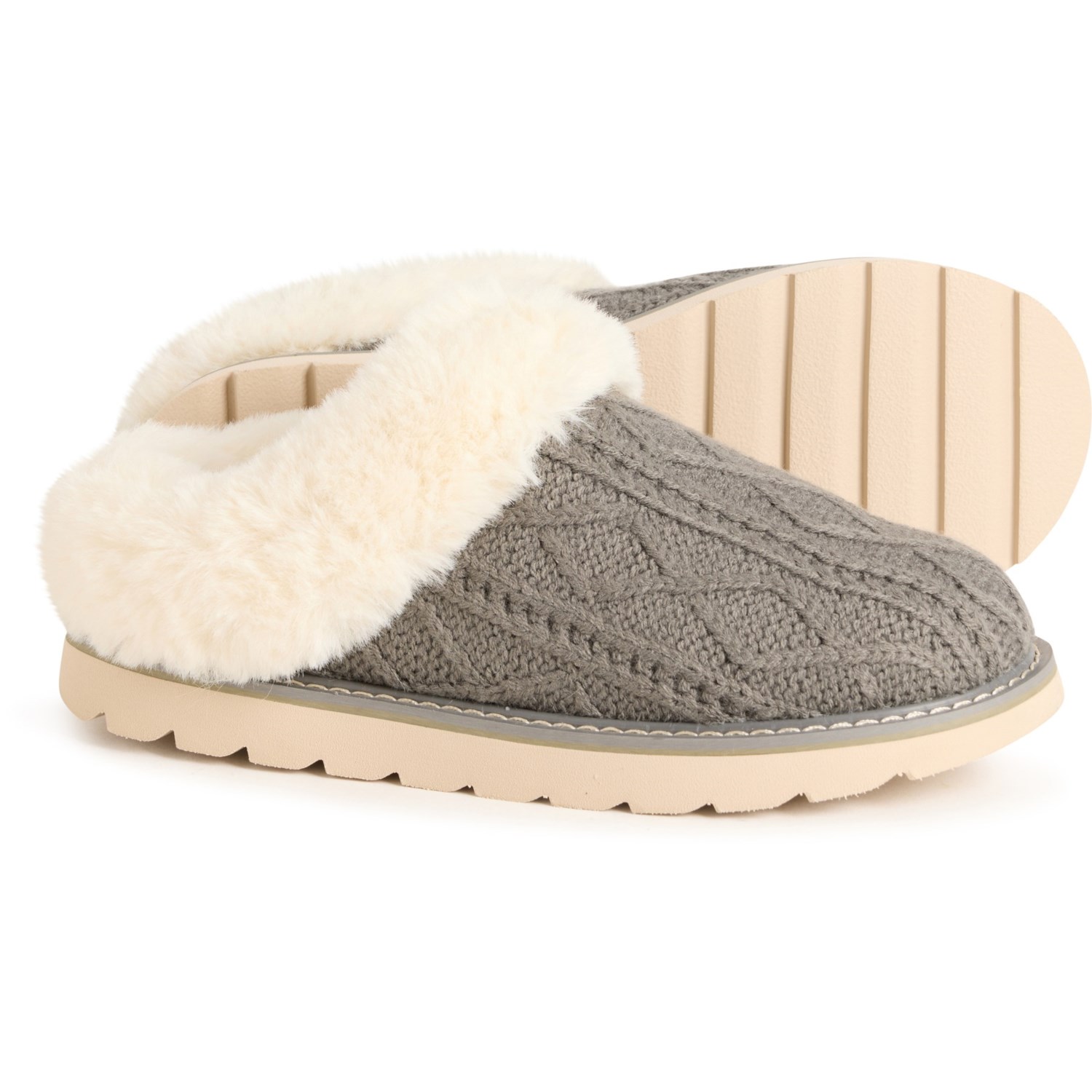 (取寄) ロイヤルカナディアン レディース アンバー スカフ スリッパ Royal Canadian women Amber Scuff Slippers (For Women) Grey
