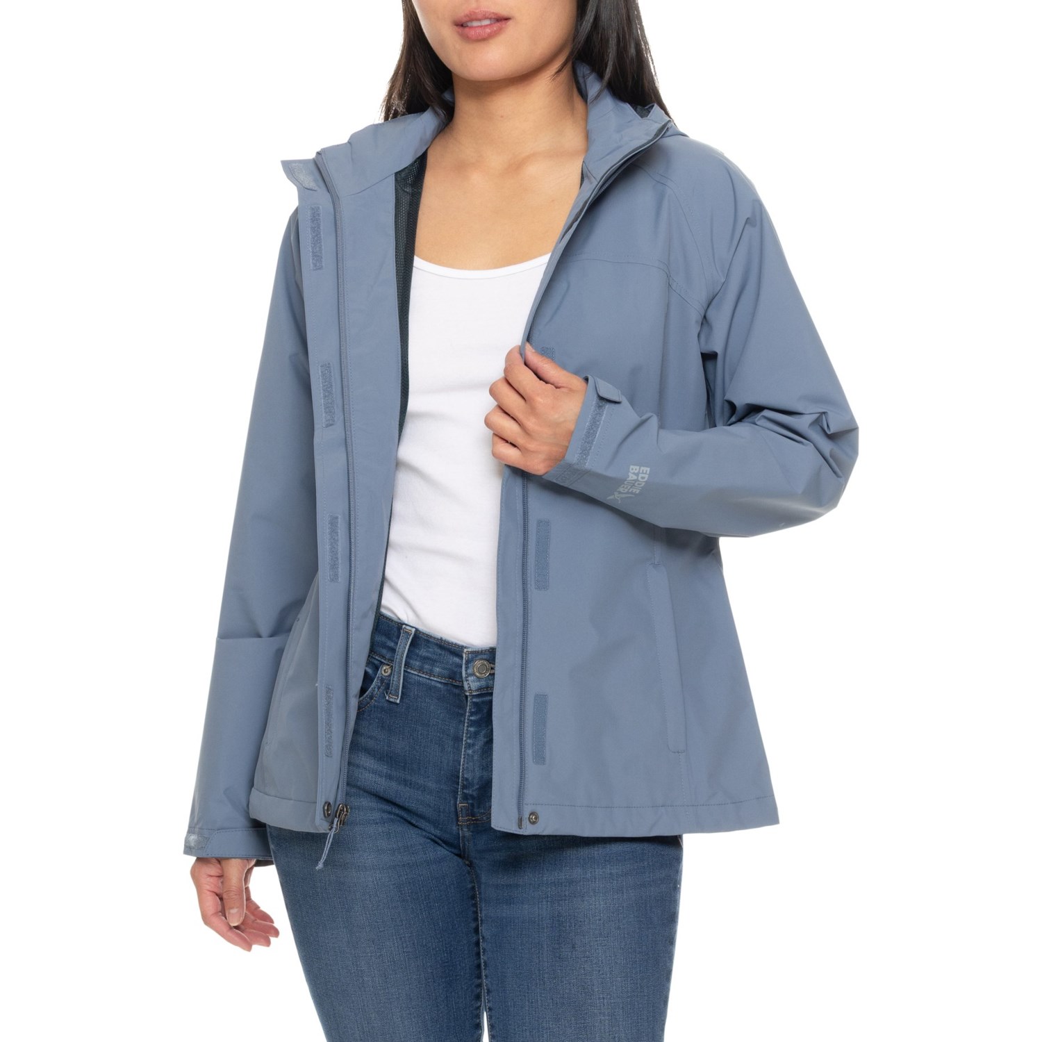 (取寄) エディーバウアー パッカブル レインフォイル ジャケット - ウォータープルーフ Eddie Bauer Packable Rainfoil Jacket - Waterproof Blue Haze
