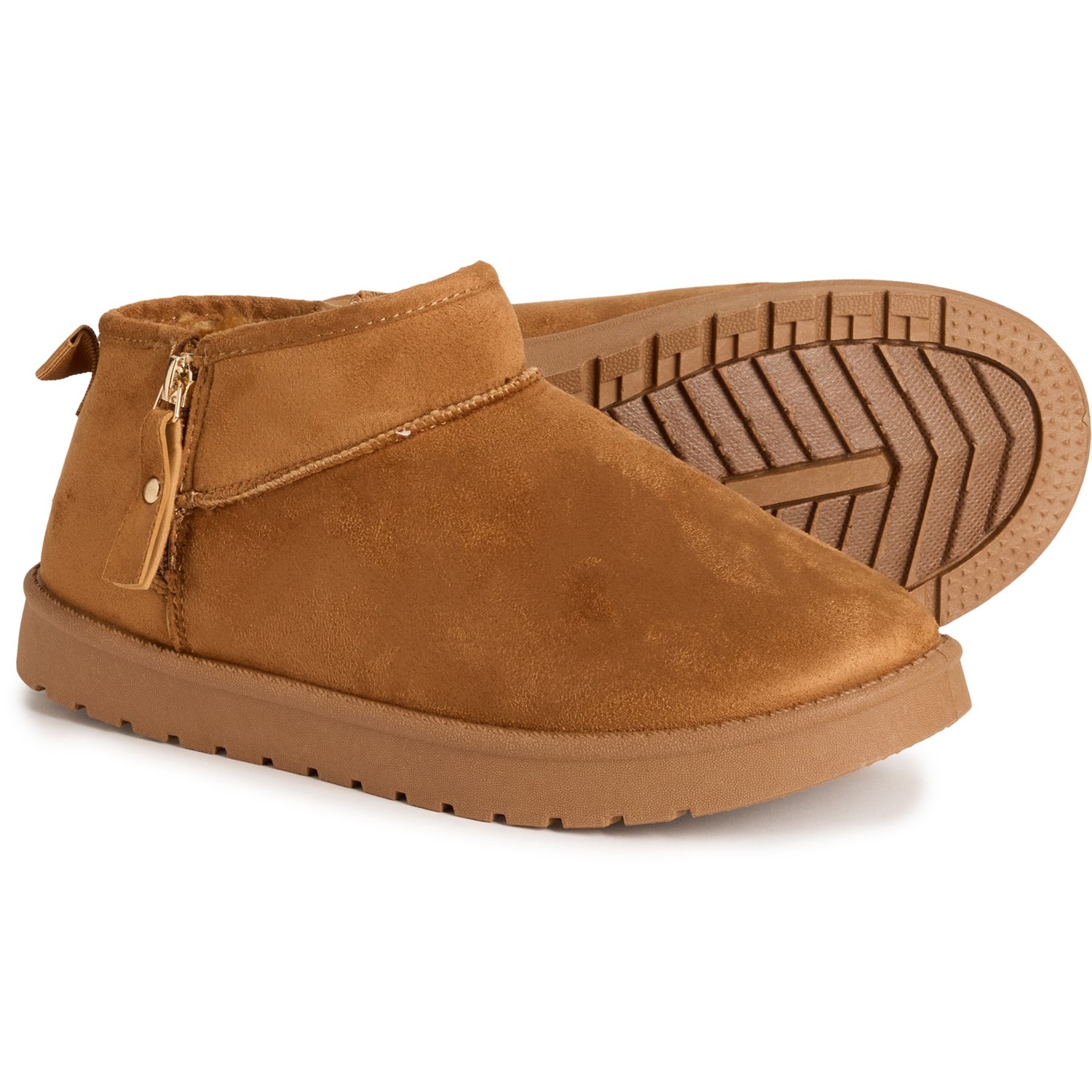 (取寄) アスペン レディース アスペン ミニ サイド-ジップ フォー シアリング ブーツ Aspen women Mini Side-Zip Faux Shearling Boots (For Women) Chestnut