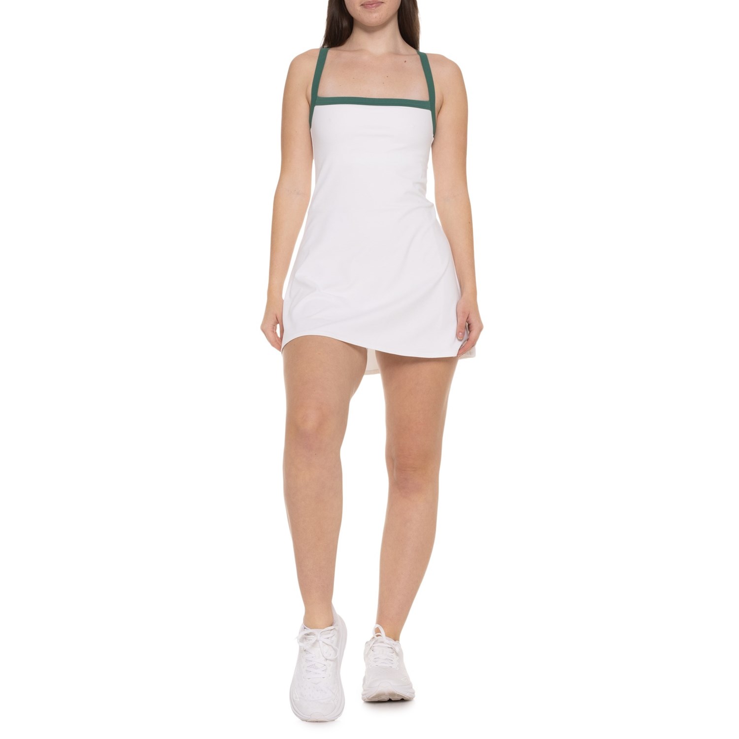 (取寄) スピリッツ 59 レディース スプリッツ59 モナ リガー ドレス - ビルト-イン ライナー, スリーブレス SPLITS59 women Monah Rigor Dress - Built-In Liner, Sleeveless White/Arugula