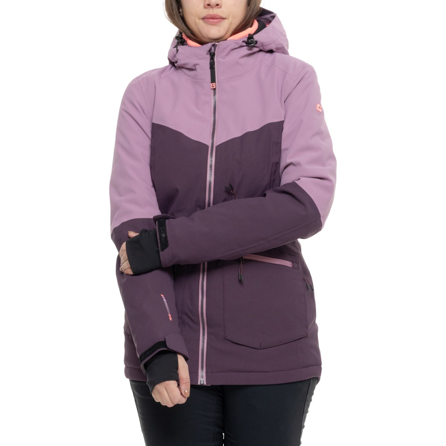 (取寄) キルテック レディース カラーブロック スキー ジャケット - ウォータープルーフ, インサレーテッド Killtec women Color-Block Ski Jacket - Waterproof, Insulated Violet｜ジェットラグ店
