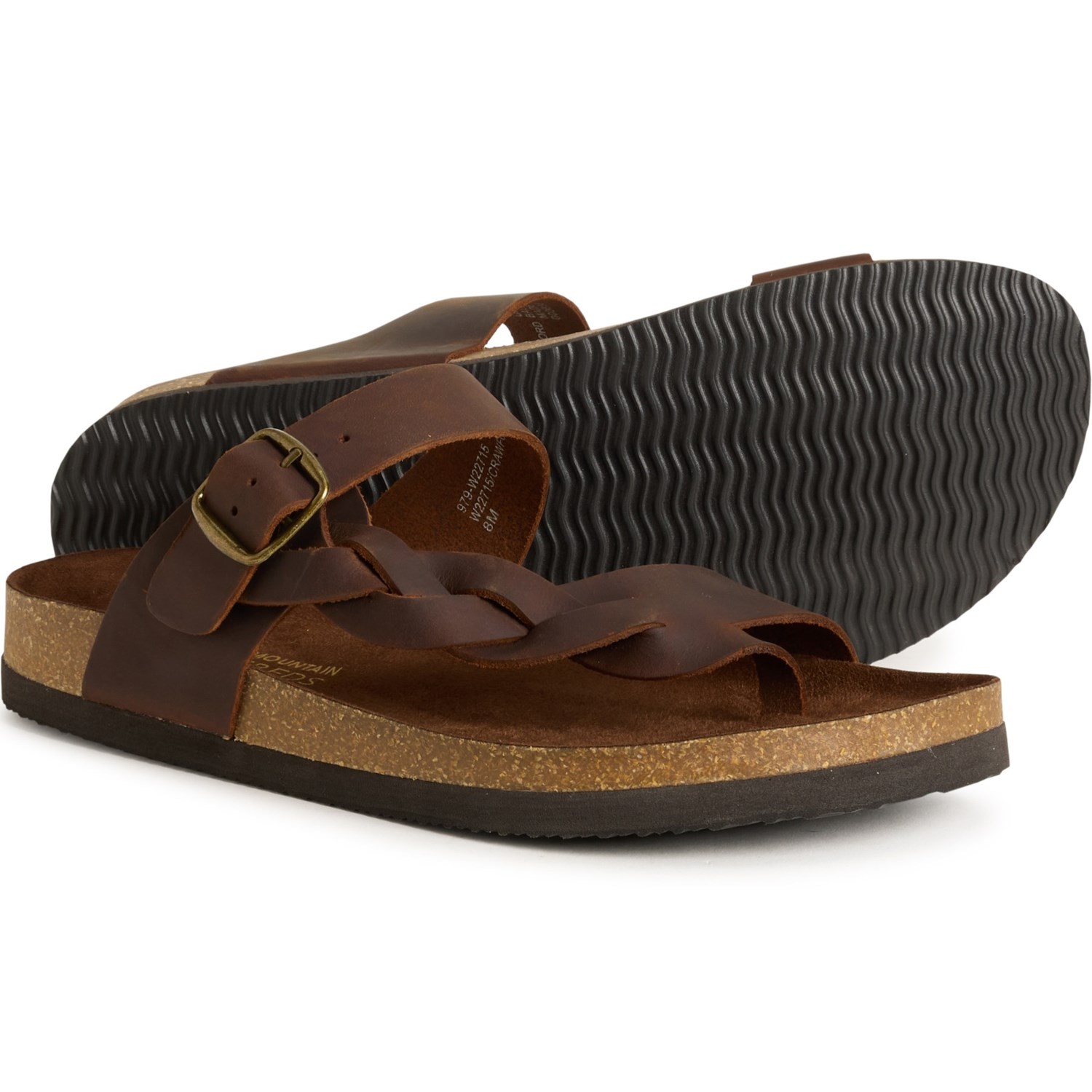 (取寄) ホワイトマウンテン レディース ホワイト マウンテン クロフォード サンダル - レザー White Mountain women Crawford Sandals - Leather (For Women) Brown