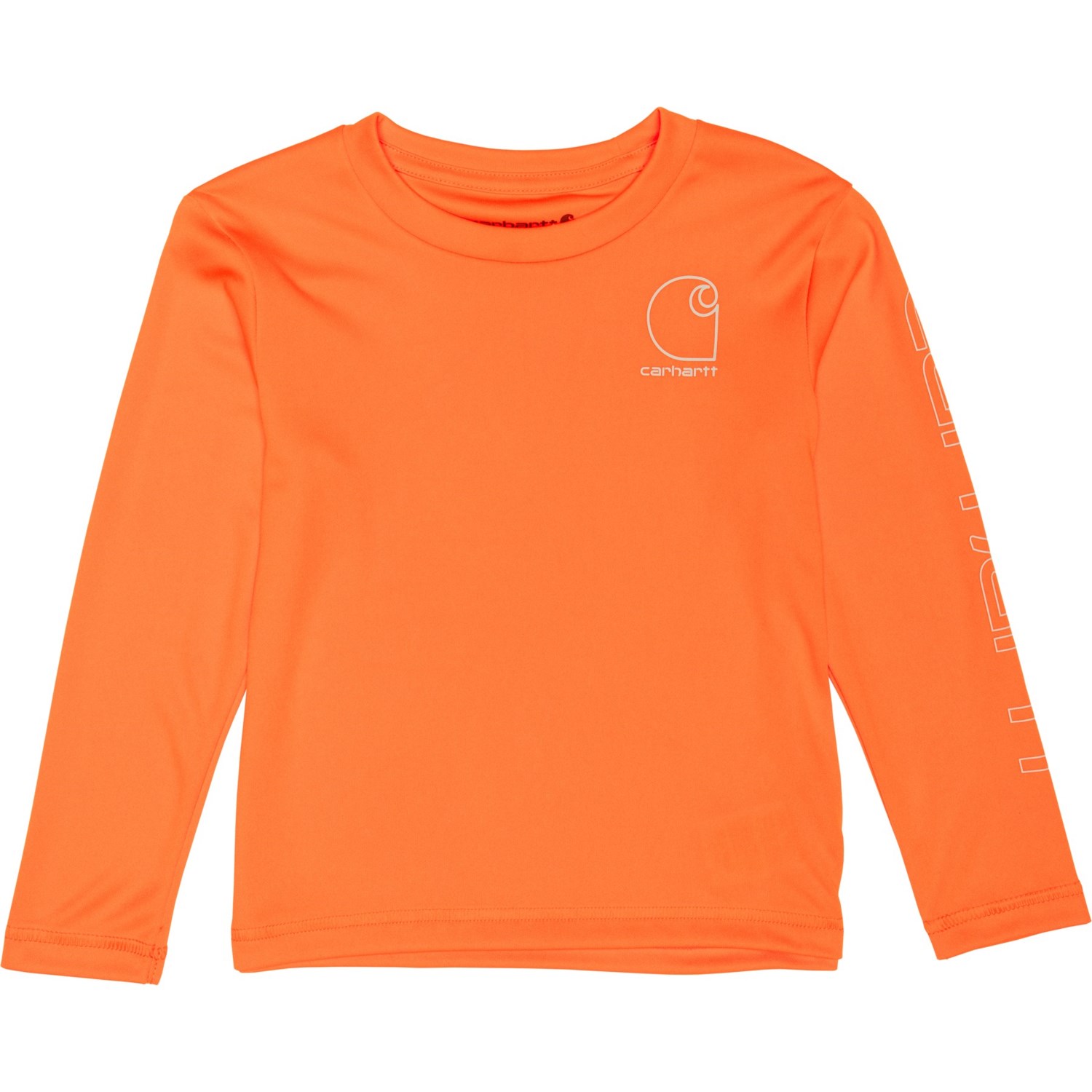(取寄) カーハート キッズ カーハート トドラー ボーイズ フォース サン ディフェンダー T-シャツ - Upf 50以上, ロング スリーブ Carhartt kids Toddler Boys CA6695 Force Sun Defender T-Shirt - UPF 50+, Long Sleeve Orange