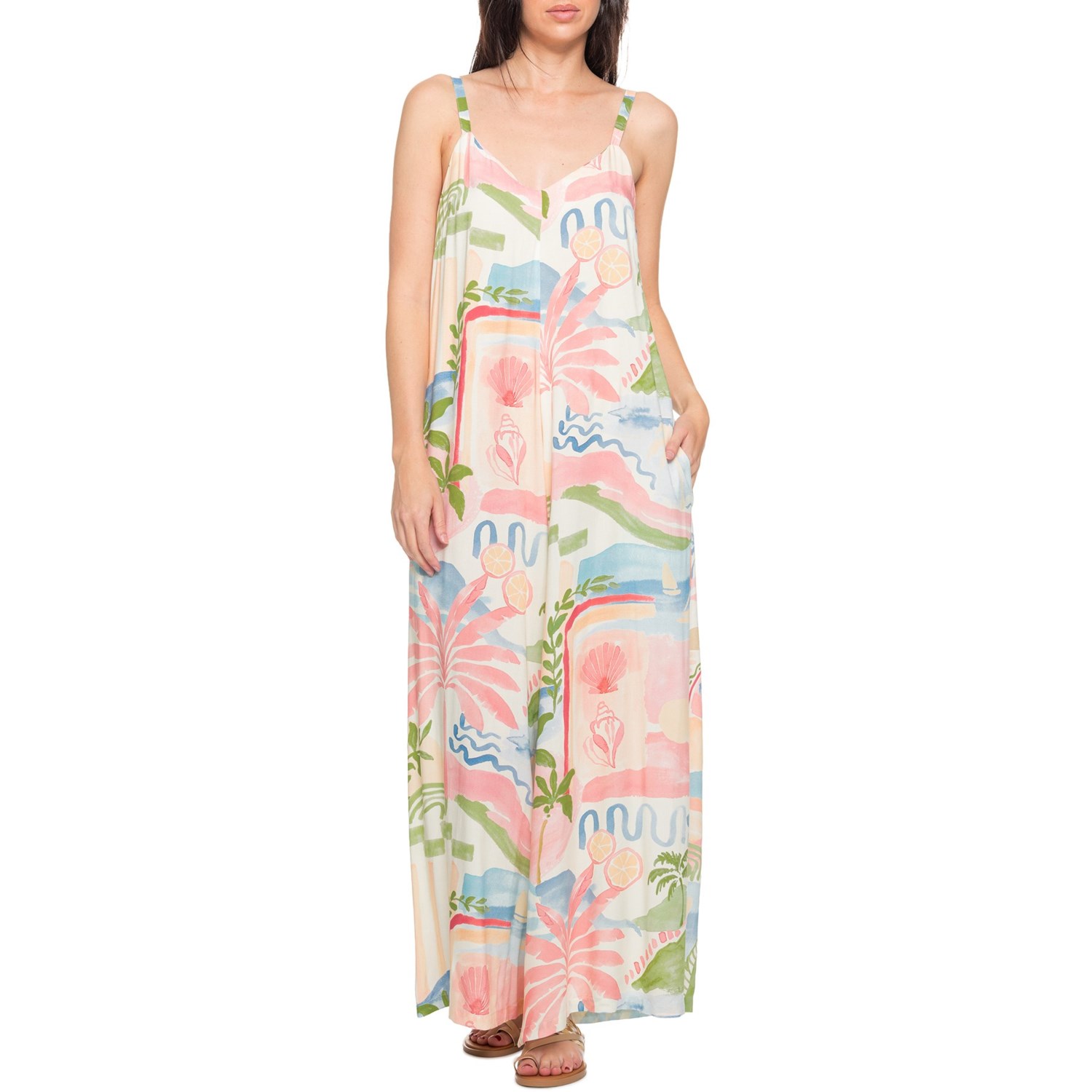 (取寄) レディース ラベル オブ ラブ アバロン カバー-アップ ジャンプスーツ - スリーブレス Label of Love women Avalon Cover-Up Jumpsuit - Sleeveless Pastel|ジェットラグ店