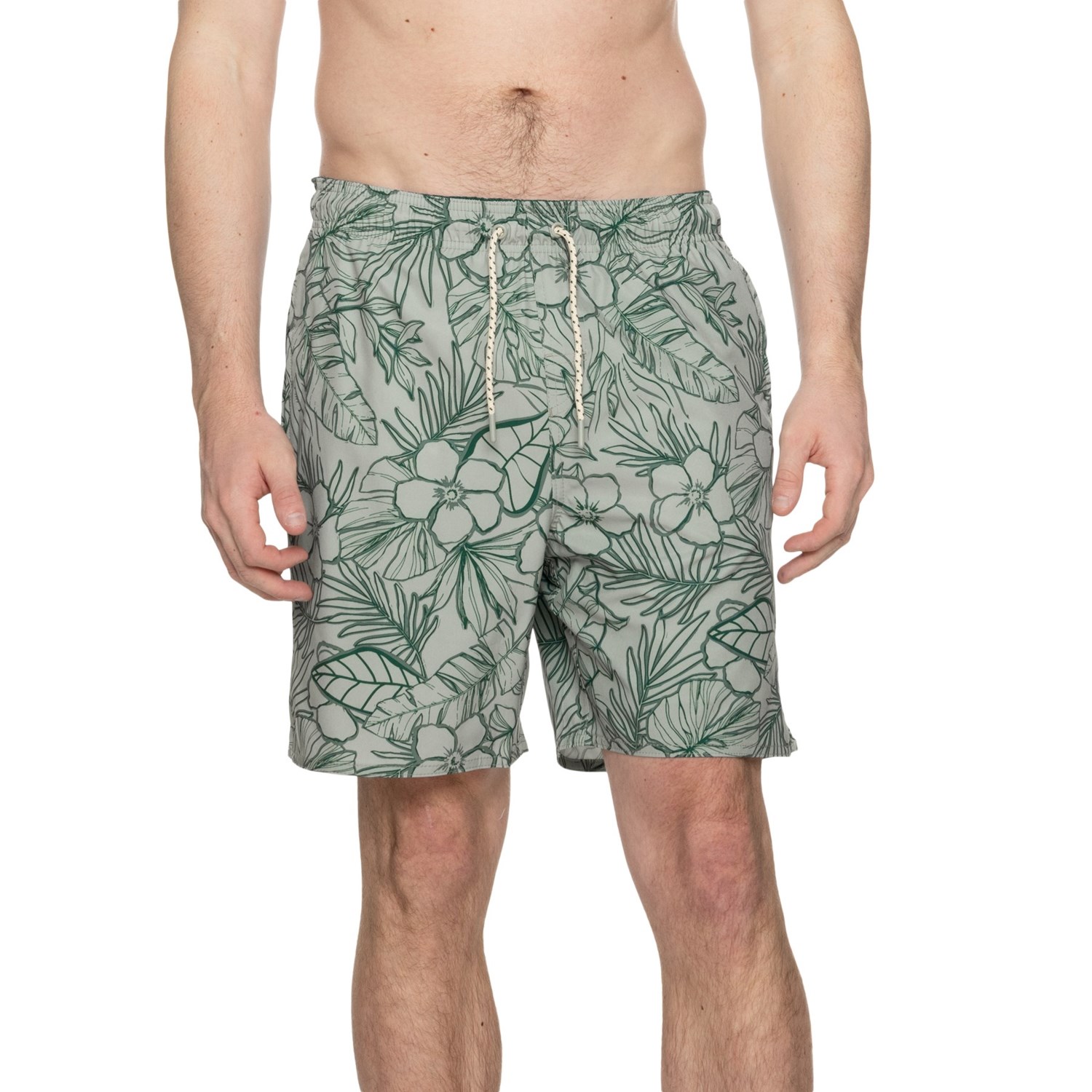 (取寄) メンズ ラグナ ストレッチ ネオン フローラル スイム トランクス - Upf 50以上, 7 Laguna men Stretch Neon Floral Swim Trunks - UPF 50+, 7\