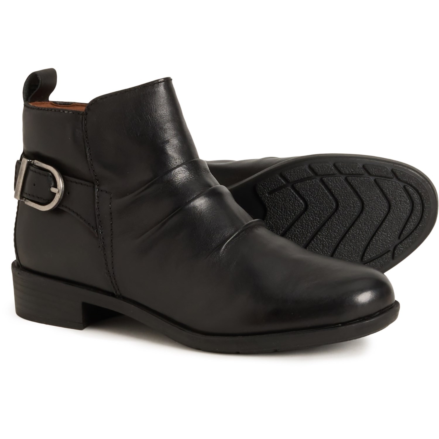 (取寄) コブ ヒル レディース コッブ ヒル ネッサ ブーティ - レザー Cobb Hill women Nessa Booties - Leather (For Women) Black