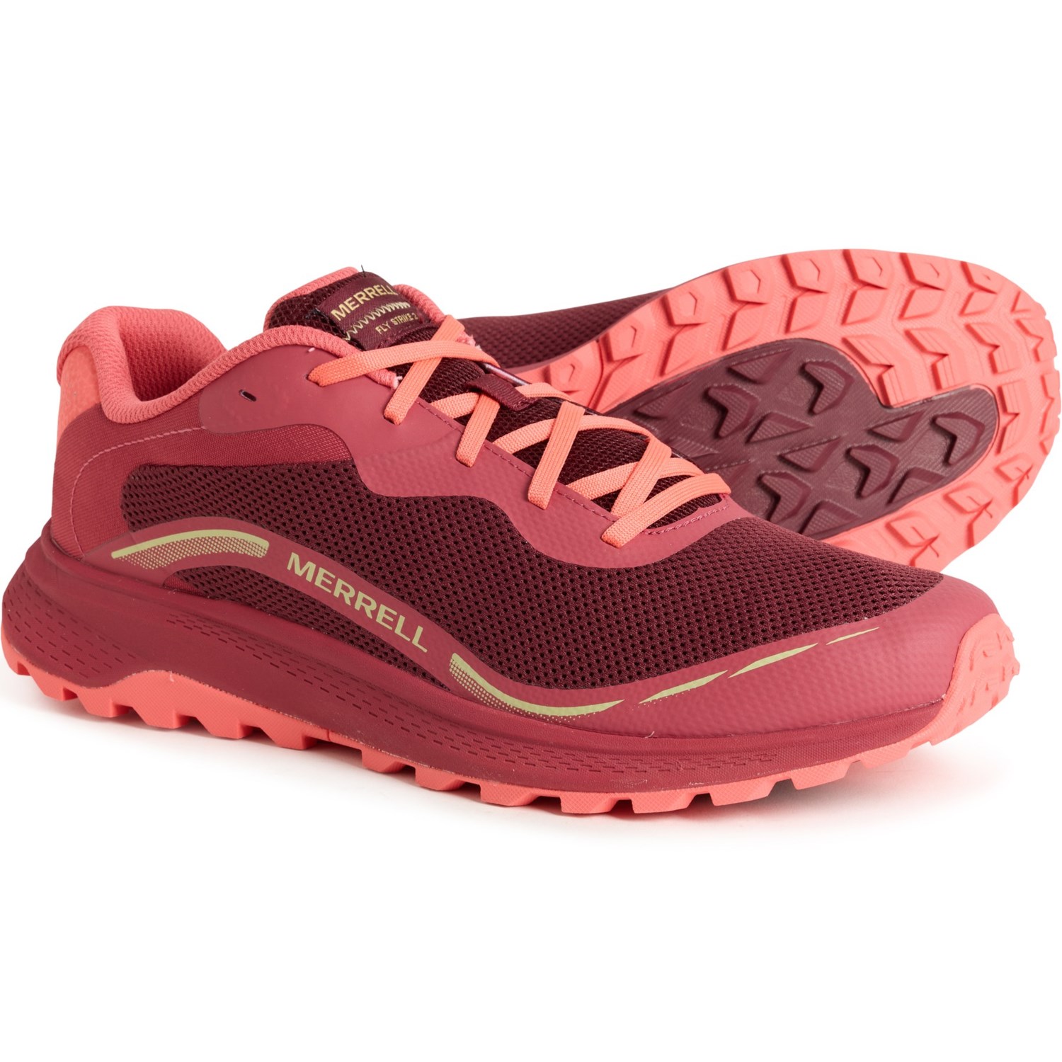 (取寄) メレル メンズ メレル フライ ストライク 2 トレイル ランニング シューズ Merrell men Fly Strike 2 Trail Running Shoes (For Men) Syrah