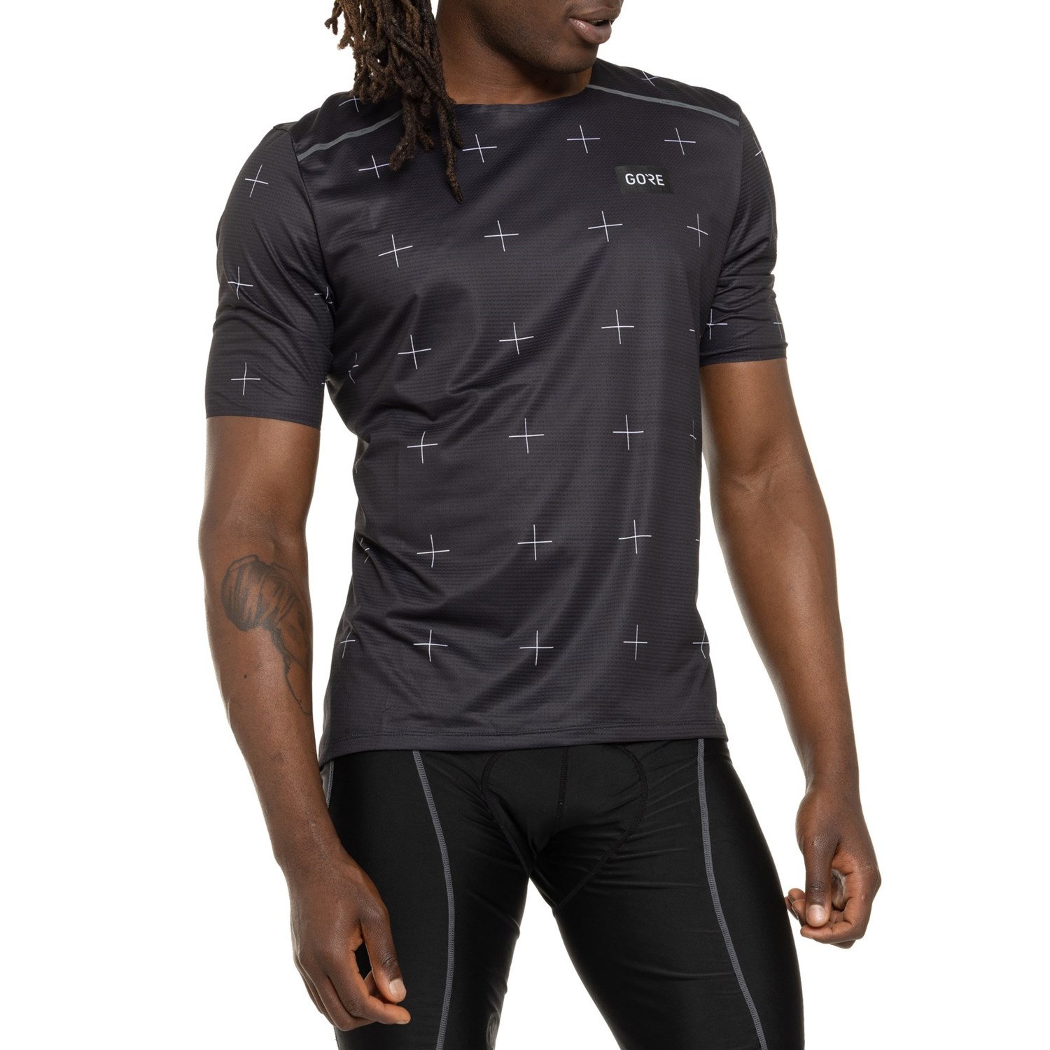 (取寄) ゴアウェア メンズ コンテスト デイリー T-シャツ - ショート スリーブ Gorewear men Contest Daily T-Shirt - Short Sleeve Black