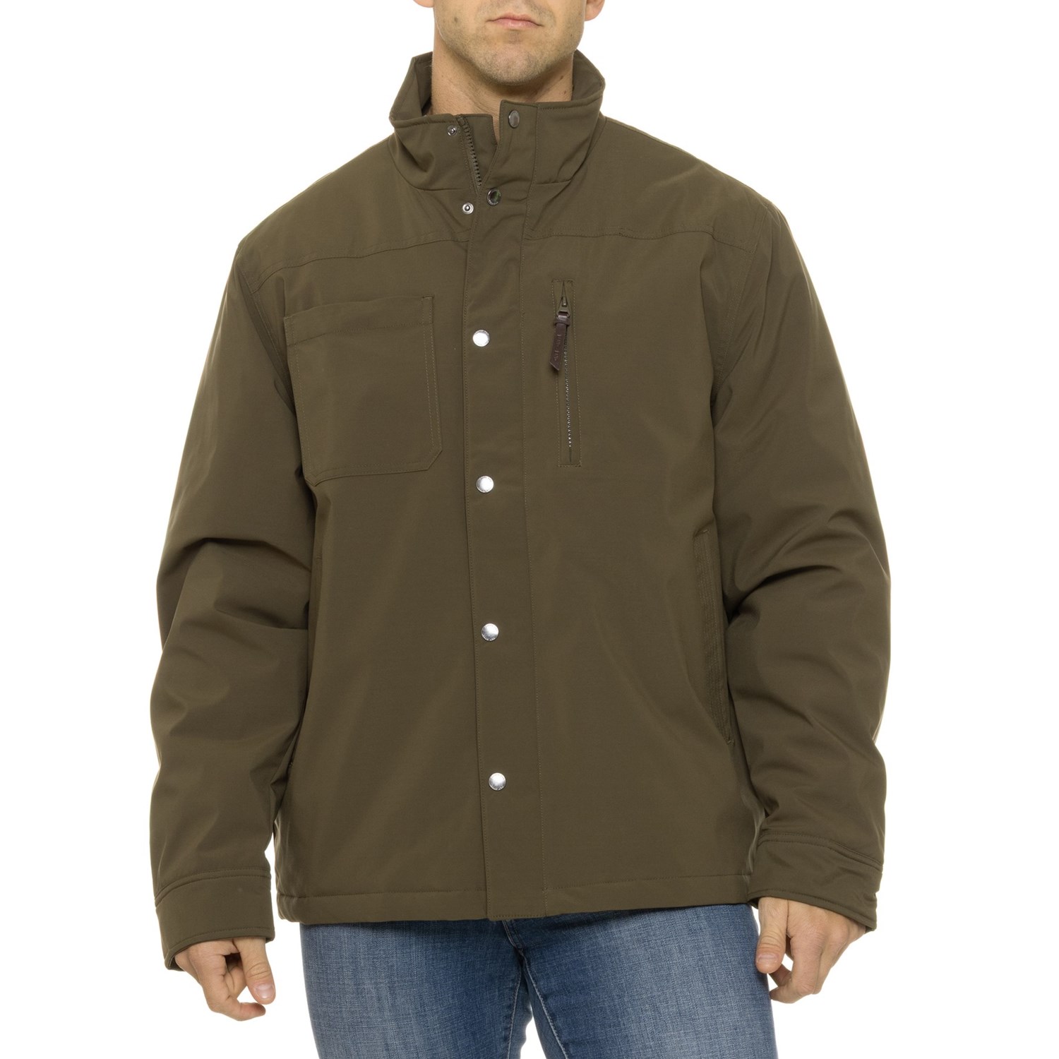 (取寄) ランズエンド メンズ エンド オール イヤー フィールド ジャケット - インサレーテッド Lands' End men All Year Field Jacket - Insulated Olive