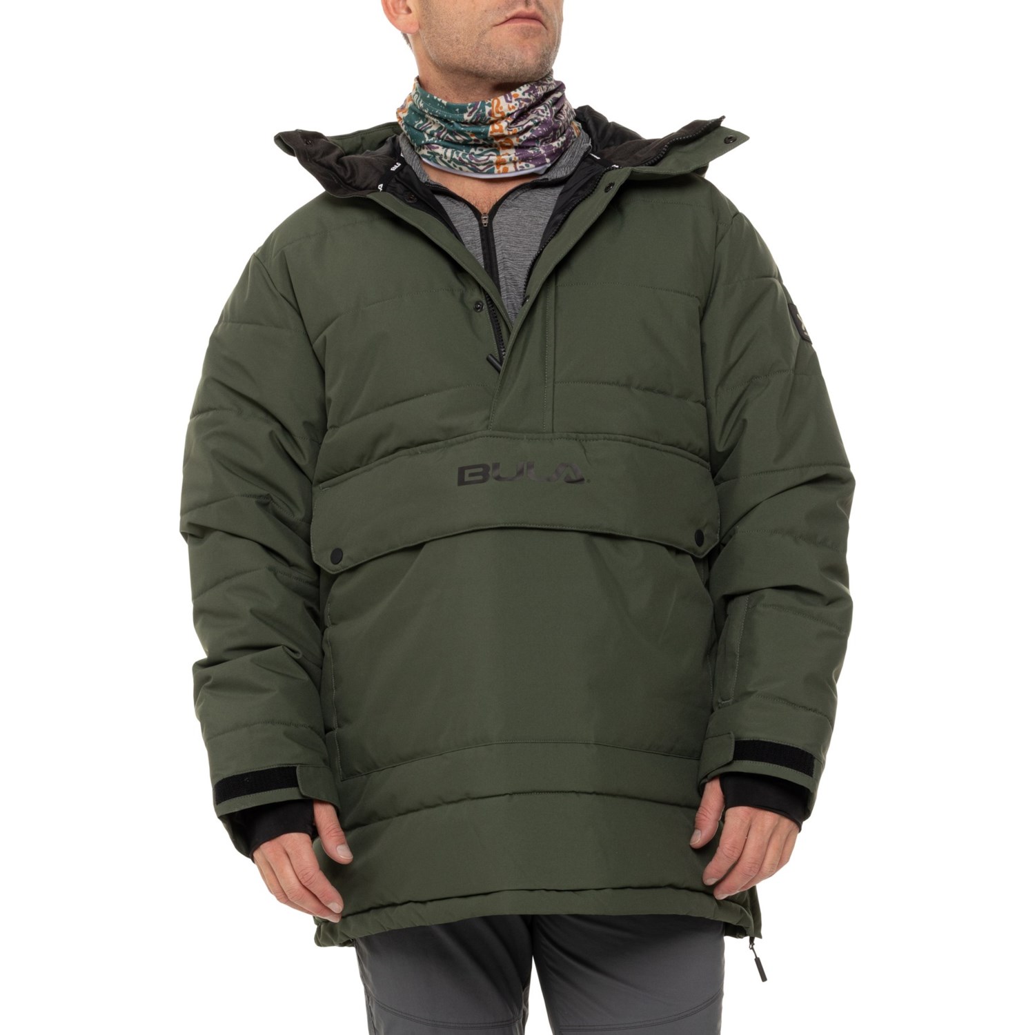 (取寄) ブーラ メンズ ブーラ リフティ パファー スキー ジャケット - インシュレイテッド ジップ ネック BULA men Liftie Puffer Ski Jacket - Insulated, Zip Neck Climbing Ivy