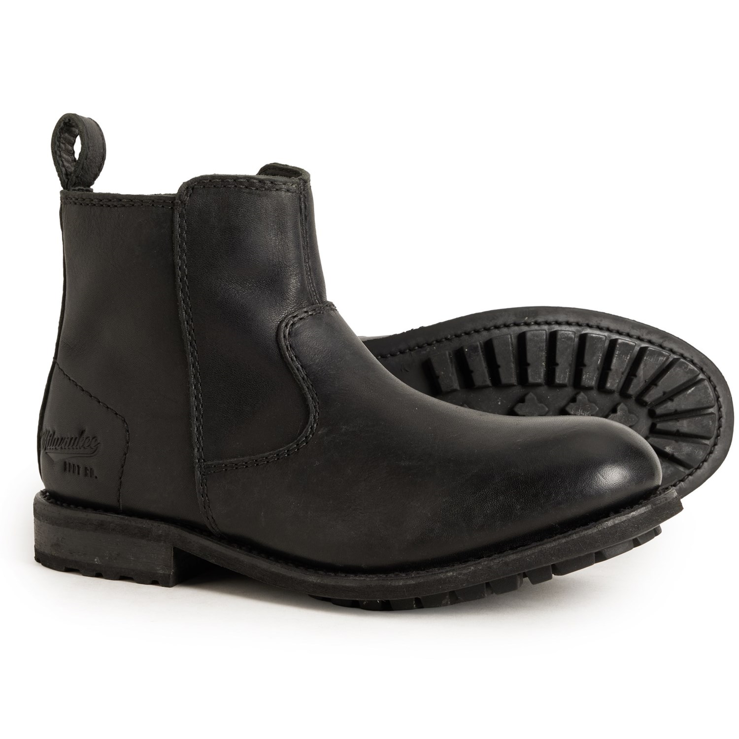 (取寄) ミルウォーキー ブート カンパニー メンズ ミルウォーキー ブーツ カンパニー クライボーン ブーツ - レザー MILWAUKEE BOOT COMPANY men Clybourn Boots - Leather (For Men) Black
