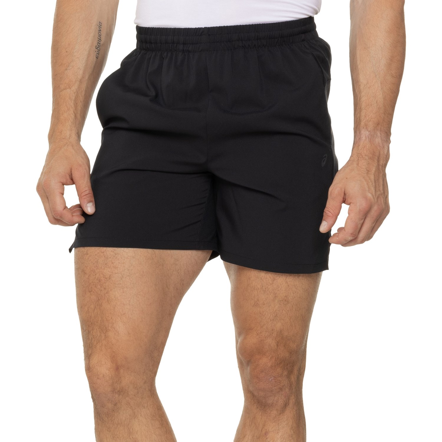 (取寄) アシックス メンズ アシックス ウーブン ショーツ - 7インチ ASICS men Woven Shorts - 7” Black