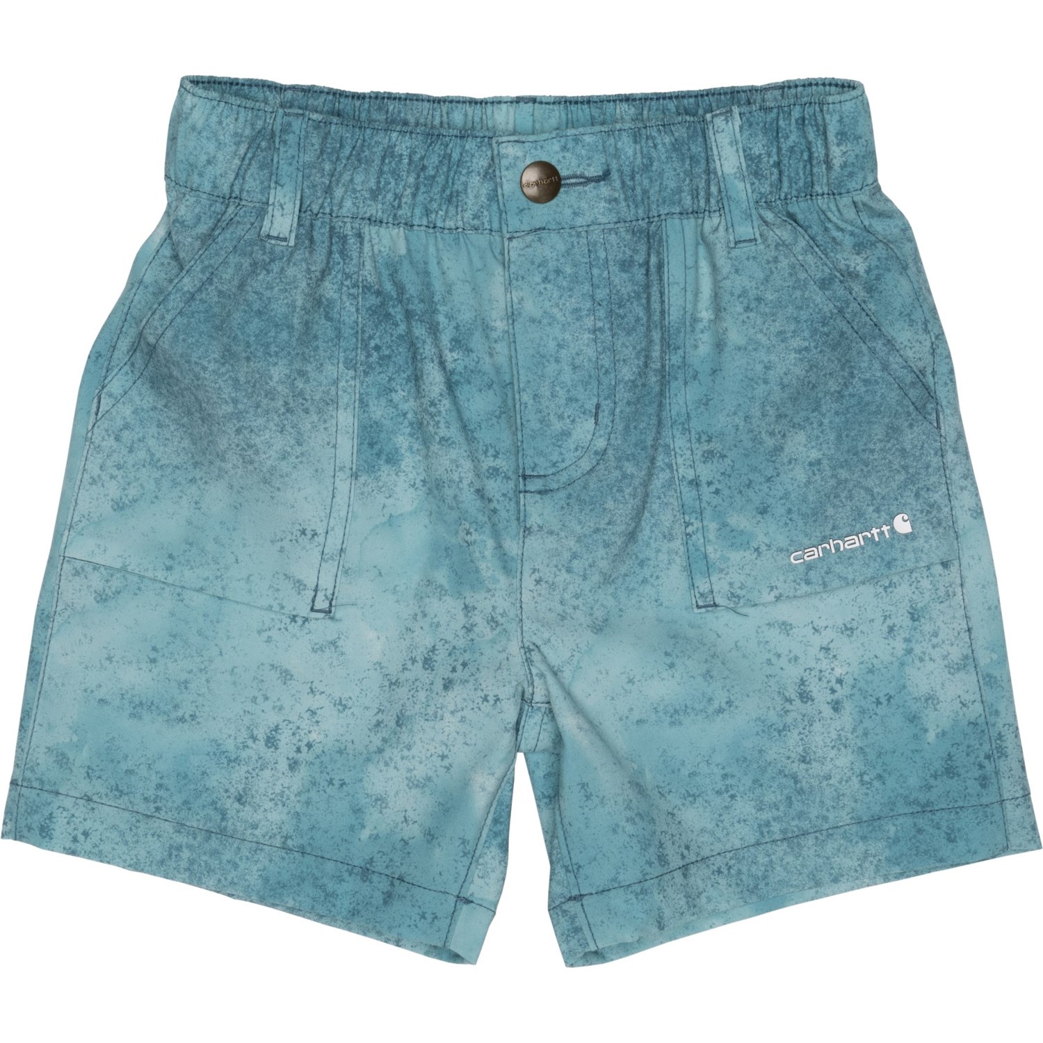 (取寄) カーハート キッズ カーハート リトル ボーイズ LWD クラウド カモ ショーツ Carhartt kids Little Boys CH8336 LWD Cloud Camo Shorts Dark Teal Bl
