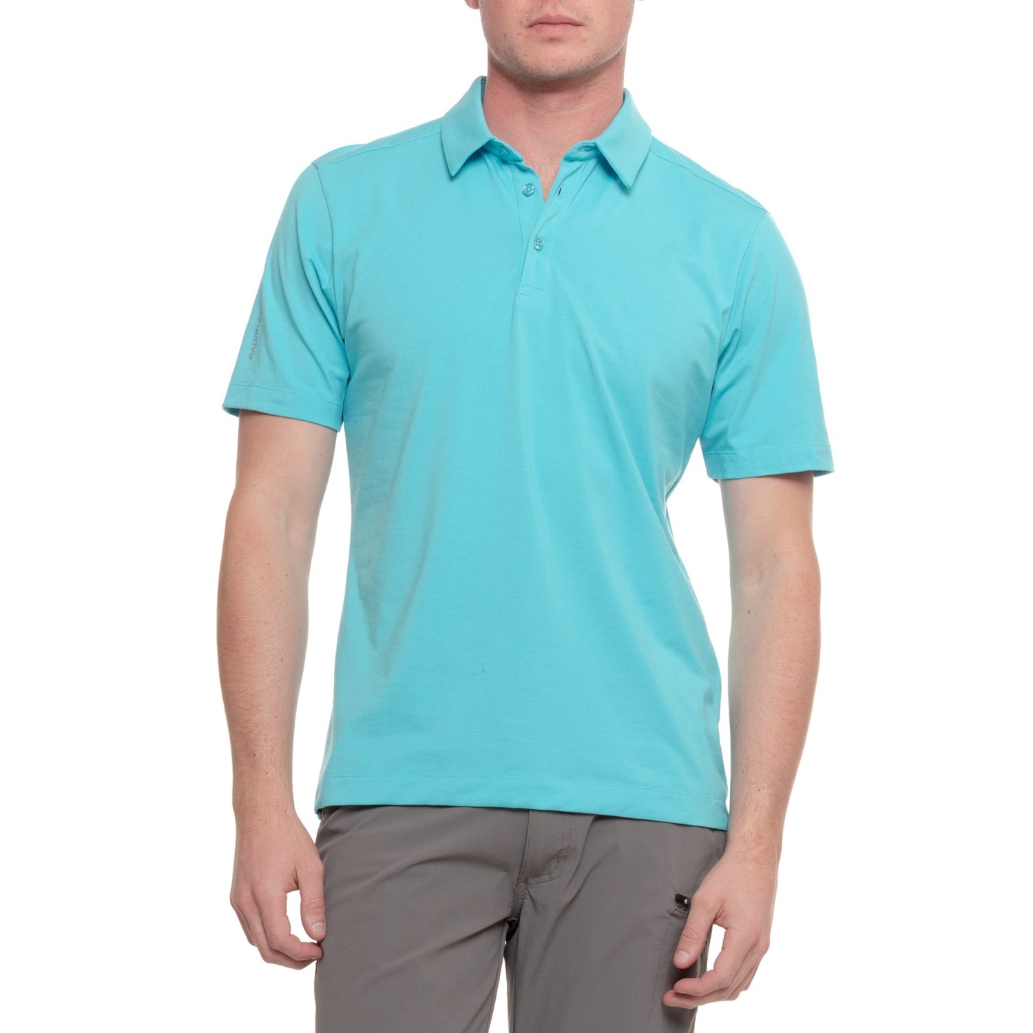 (取寄) ガルビングリーン メンズ ガルビン グリーン マルセロ ゴルフ ポロ シャツ - Upf 20+, ショート スリーブ GALVIN GREEN men Marcelo Golf Polo Shirt - UPF 20+, Short Sleeve Aqua|ジェットラグ店