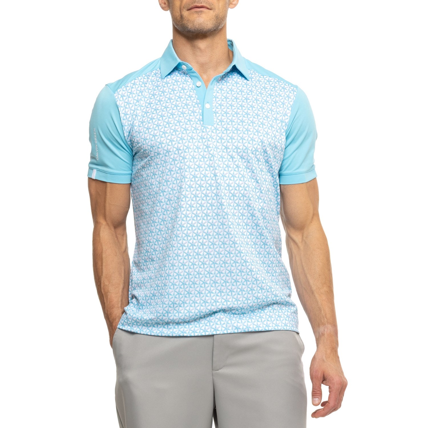 (取寄) ガルビングリーン メンズ ガルビン グリーン ミオ ゴルフ ポロ シャツ - ショート スリーブ GALVIN GREEN men Mio Golf Polo Shirt - Short Sleeve Alaskan Blue|ジェットラグ店