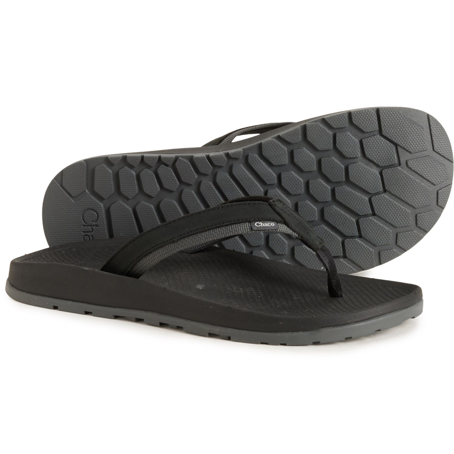 (取寄) チャコ メンズ チャコ ローダウン フリップ-フロップス - レザー Chaco men Lowdown Flip-Flops - Leather (For Men) Black｜ジェットラグ店