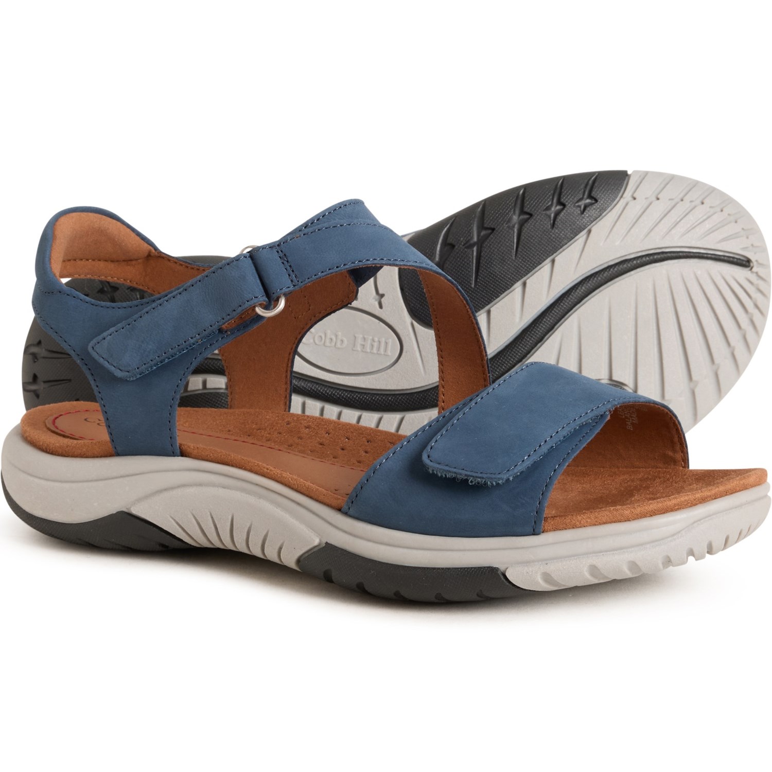 (取寄) コブ ヒル レディース コッブ ヒル サンダル - レザー Cobb Hill women Fiah Sandals - Leather (For Women) Blue