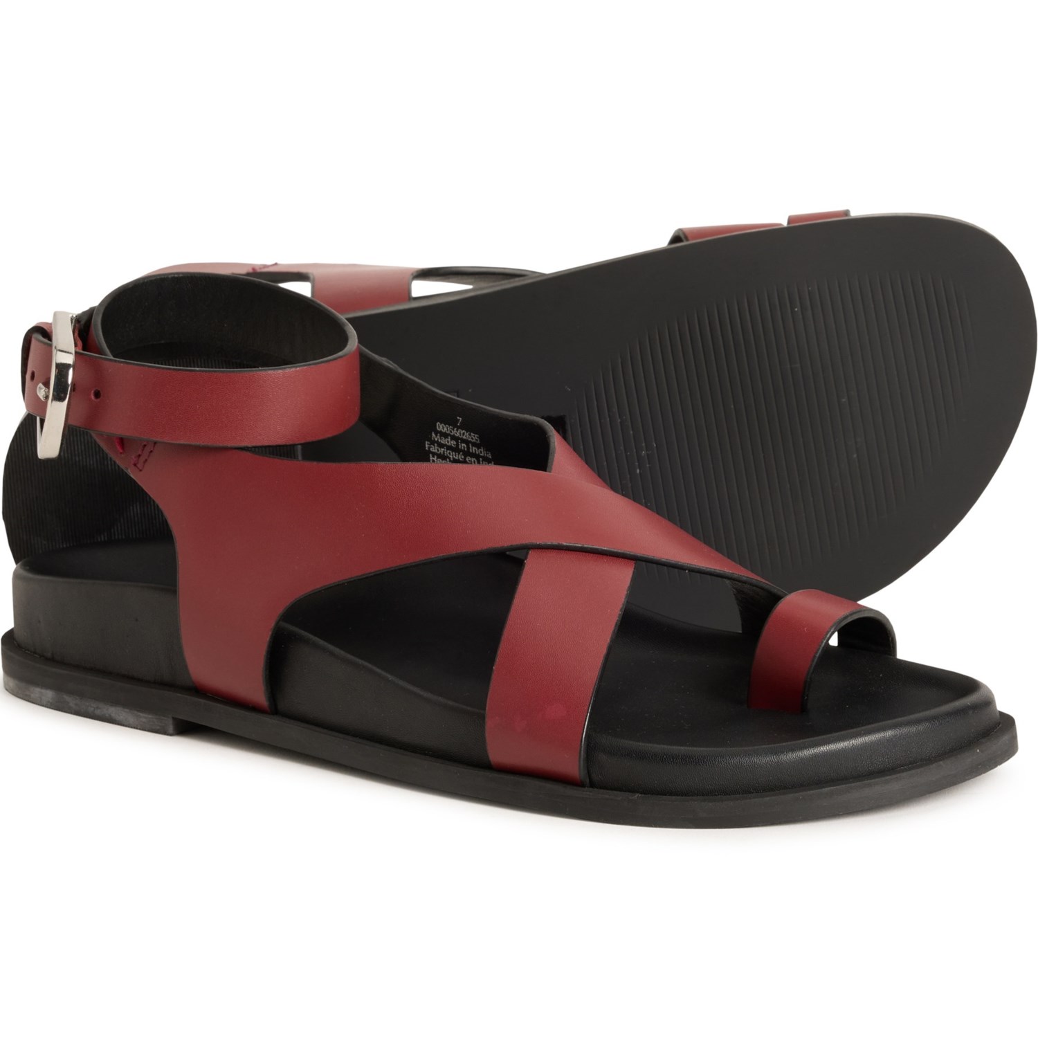 (取寄) フリーピープル レディース フリー ピープル アーニャ サンダル - レザー Free People women Anya Sandals - Leather (For Women) Dark Red