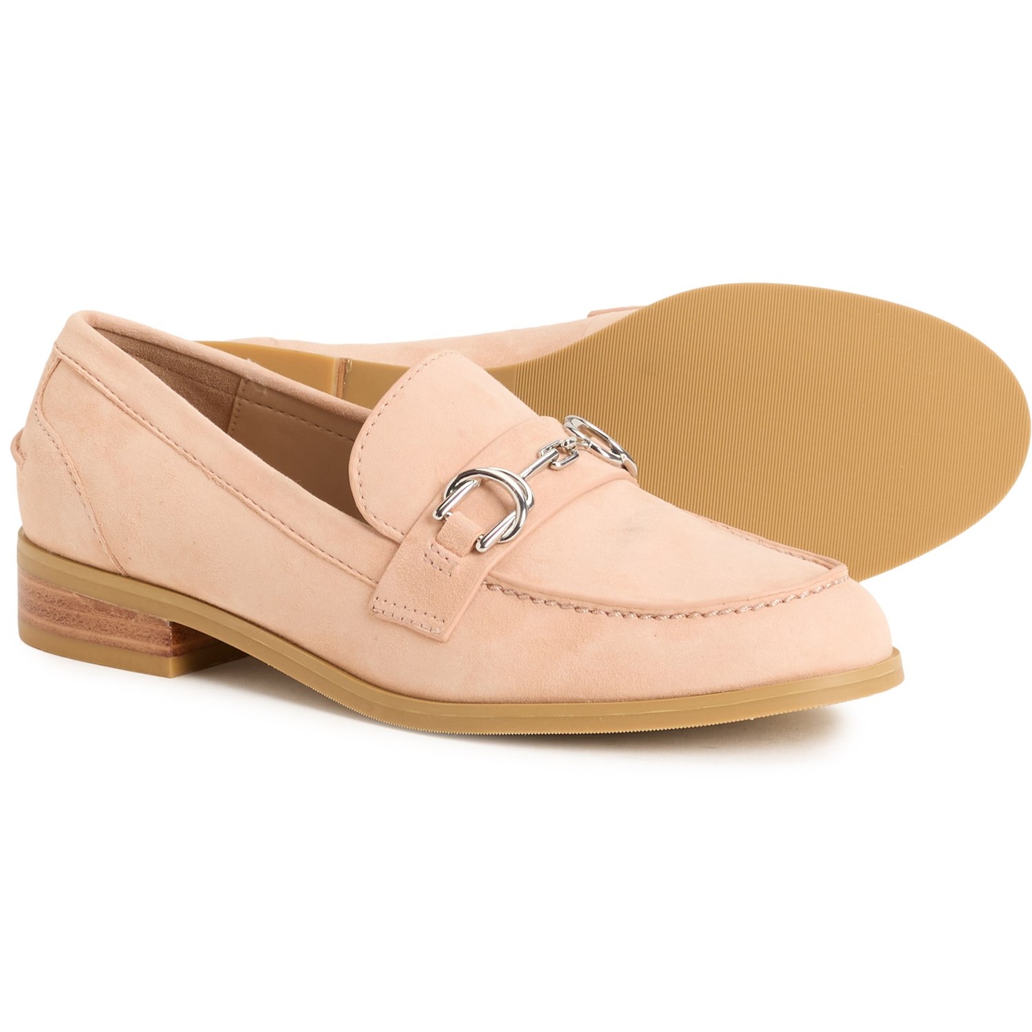 (取寄) スチュアート ワイツマン レディース スチュアート ワイツマン オーウェン バックル ローファーズ - レザー Stuart Weitzman women Owen Buckle Loafers - Leather (For Women) Poudre｜ジェットラグ店 21,272円