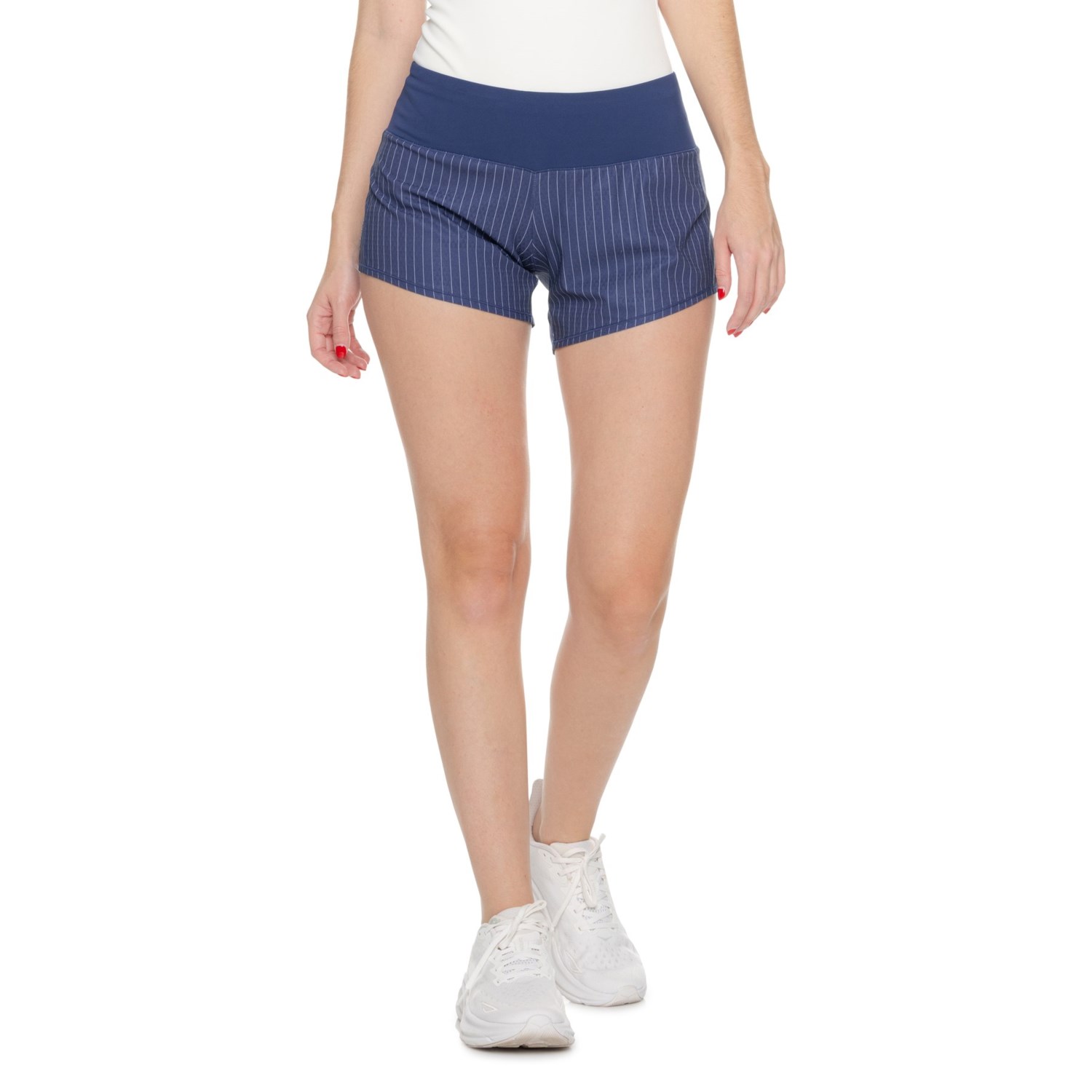 (取寄) レディース ショーツ Oiselle women Roga Shorts Grounded Pinstripe｜ジェットラグ店