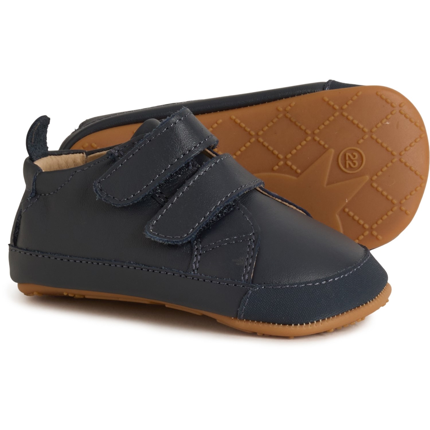 (取寄) オールド ソールズ キッズ オールド ソールズ トドラー ボーイズ プレイ マーカート スニーカー - レザー OLD SOLES kids Toddler Boys Play Markert Sneakers - Leather Navy