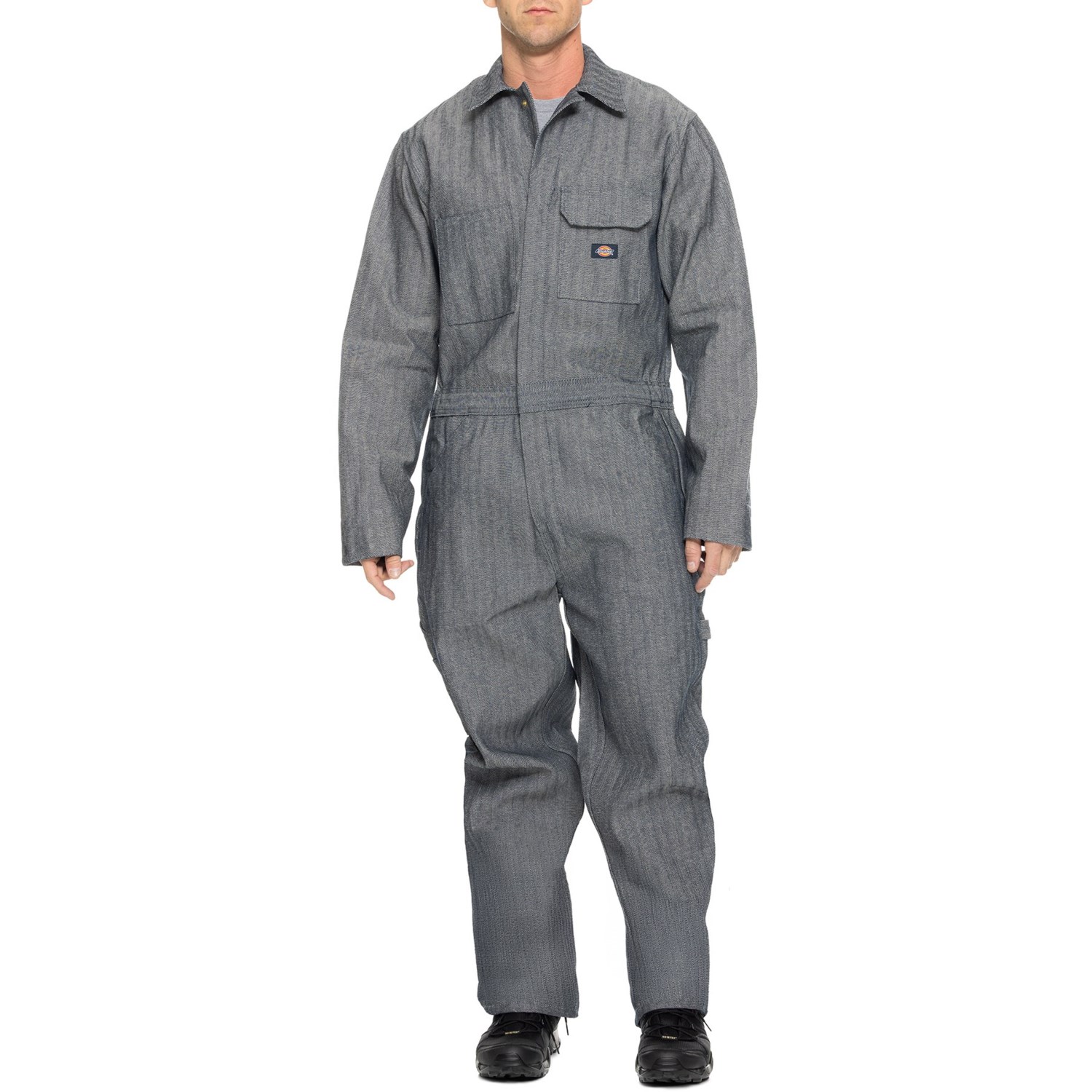 (取寄) ディッキーズ メンズ ディッキーズ ワーク カバーオール - ロング スリーブ Dickies men Work Coveralls - Long Sleeve Fisher Stripe