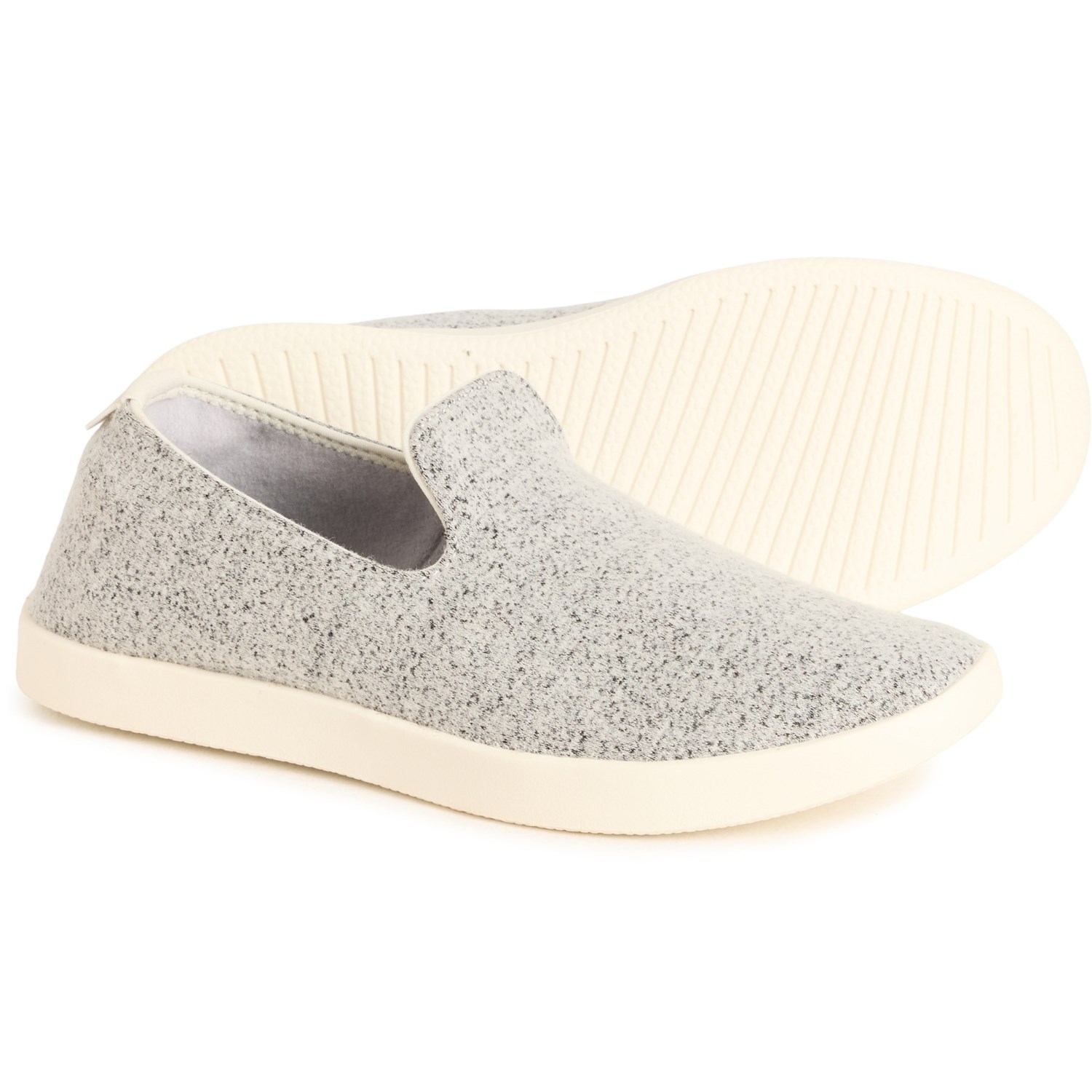 (取寄) オールバーズ レディース ウール ラウンジャー シューズ - メリノ ウール, スリッポン Allbirds women Wool Lounger Shoes - Merino Wool, Slip-Ons (For Women) Dapple Grey Cream