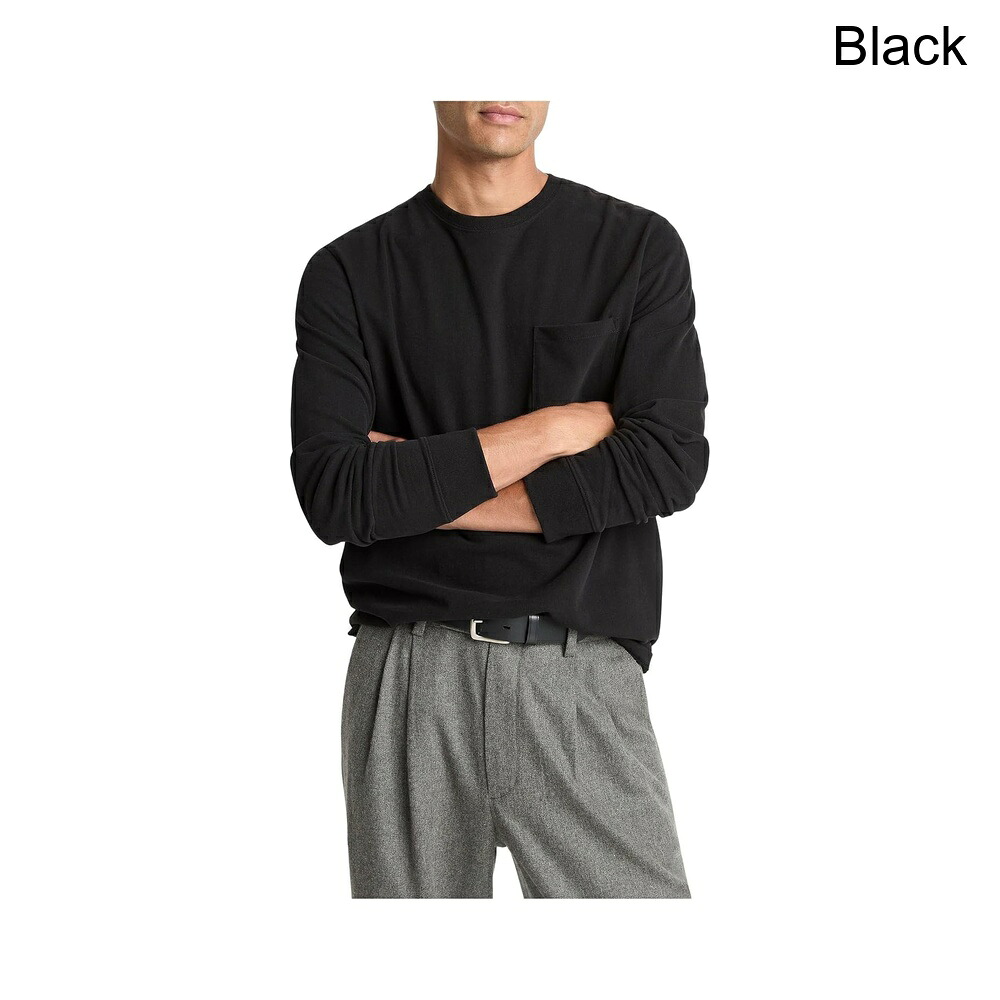 (取寄) ヴィンス スエードジャージポケットクルー vince Sueded Jersey Pocket Crew|ジェットラグ店