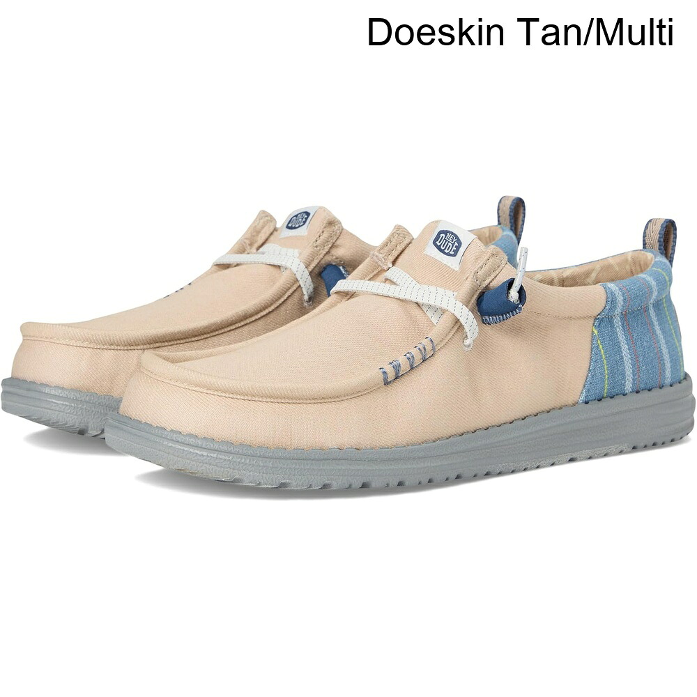 (取寄) ヘイデュード ウォーリーファンクストライプデニム hey dude Wally Funk Striped Denim｜ジェットラグ店