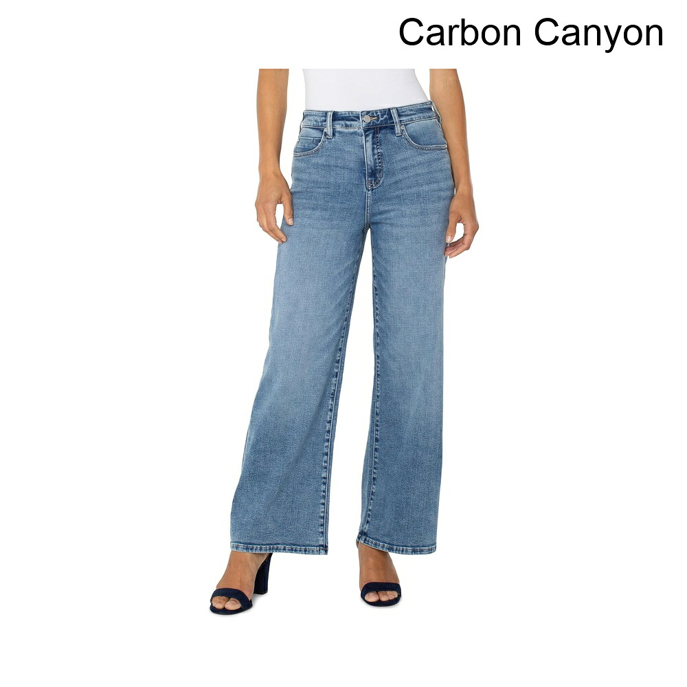 (取寄) リバプール・ロサンゼルス ストライドハイライズワイドレッグジーンズ30インチインシーム liverpool los angeles Stride High Rise Wide Leg Jean 30in Inseam|ジェットラグ店