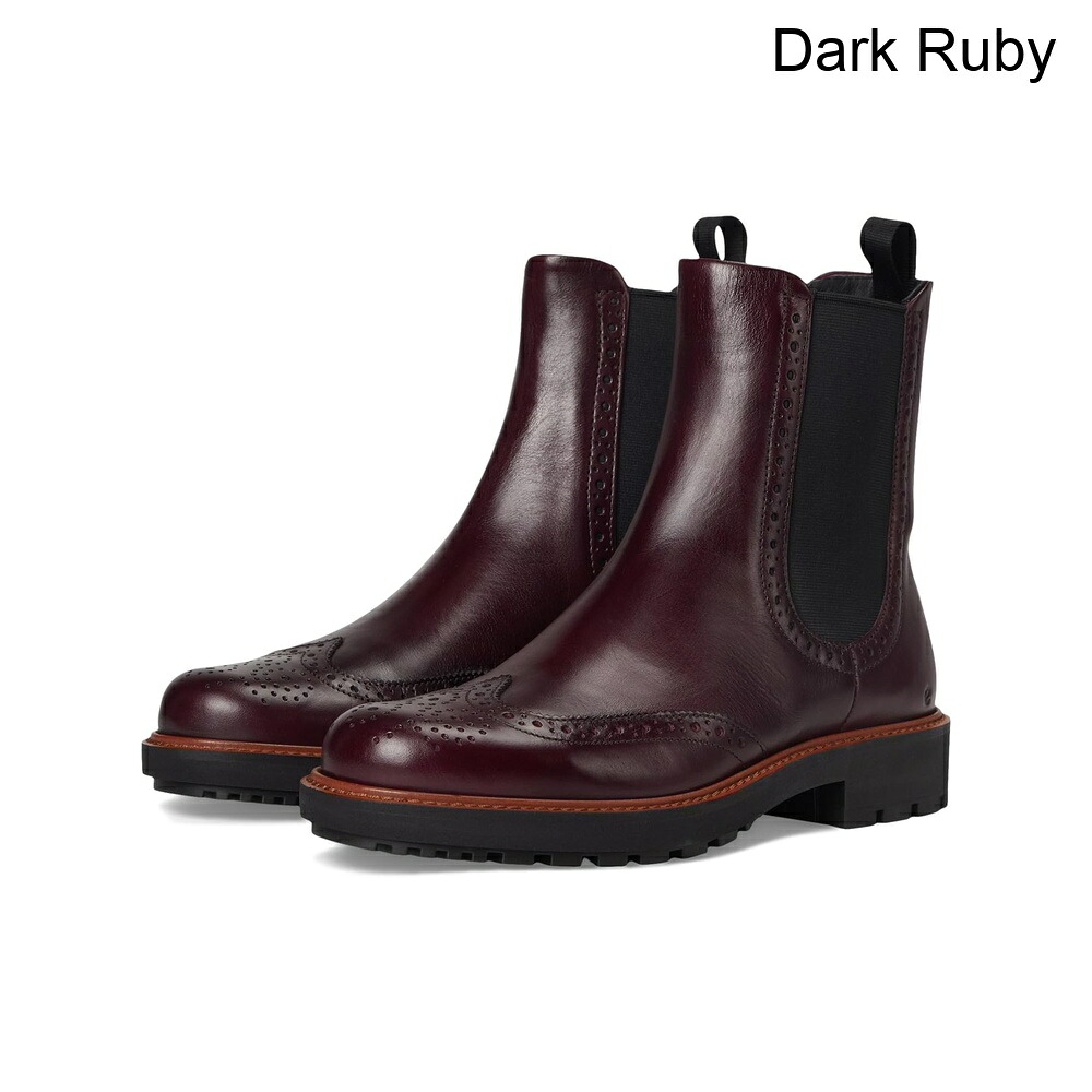 (取寄) エコー メトロポールオスロチェルシーウィングチップブーツ ecco Metropole Oslo Chelsea Wingtip Boots｜ジェットラグ店