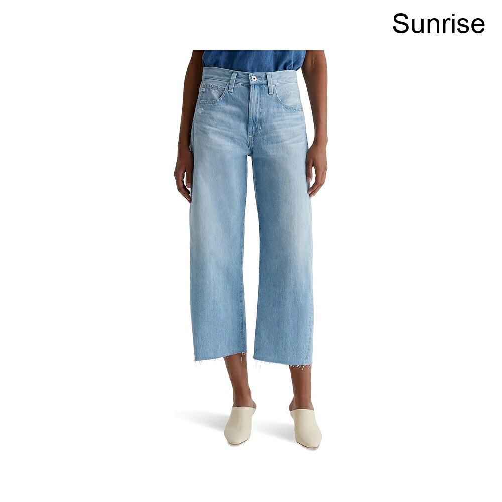 (取寄) エージー・ジーンズ ハッティハイライズクロップバレルインサンライズ ag jeans Hattie High-Rise Crop Barrel in Sunrise｜ジェットラグ店
