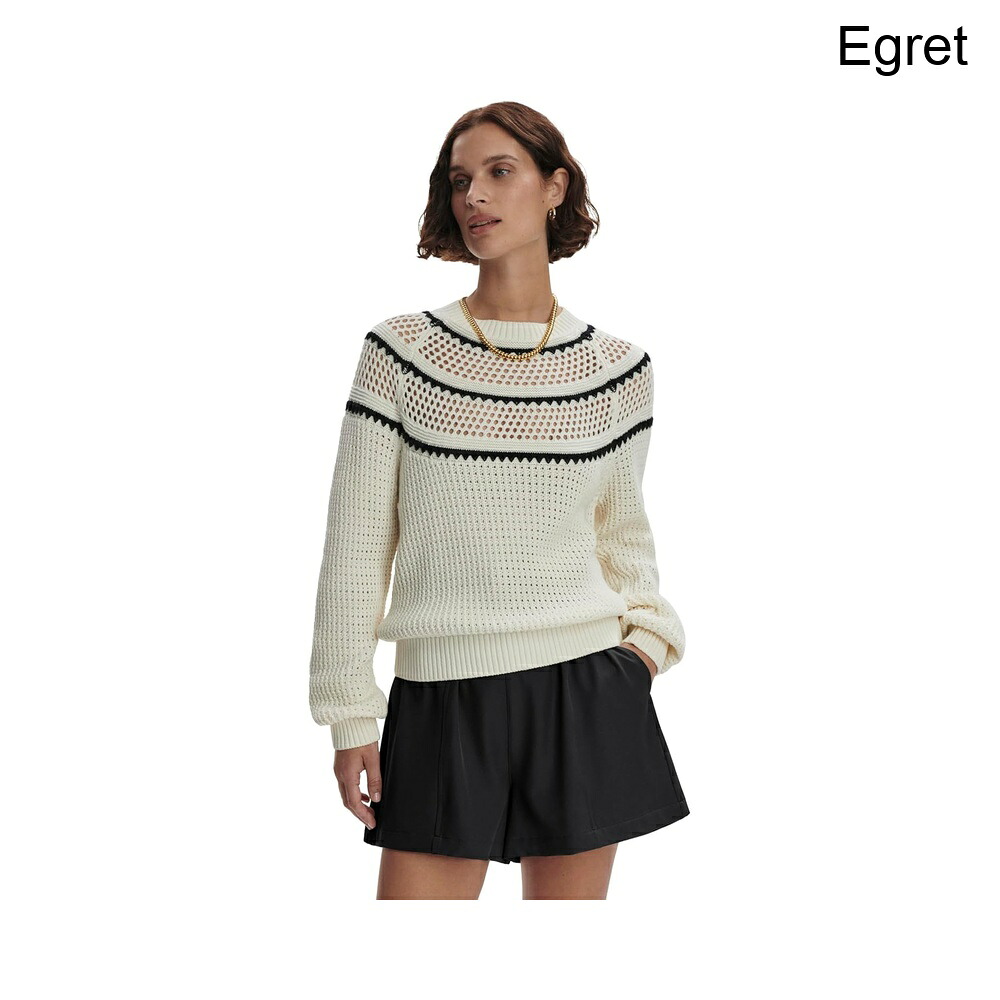 (取寄) ヴァーレイ パッドバリーポンテールニットセーター varley Padbury Pointelle Knit Sweater｜ジェットラグ店