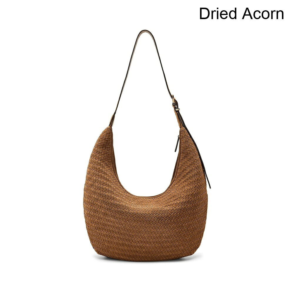 (取寄) メイドウェル エッセンシャルカーブショルダーバッグハンドウーブンスエード madewell The Essential Curve Shoulder Bag in Handwoven Suede｜ジェットラグ店