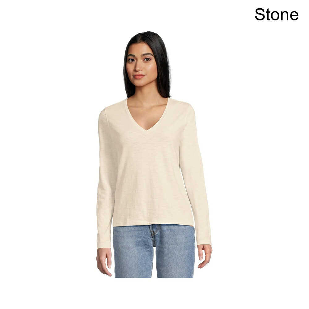 (取寄) リラ・ピー ロングスリーブVネック lilla p Long Sleeve V-Neck|ジェットラグ店