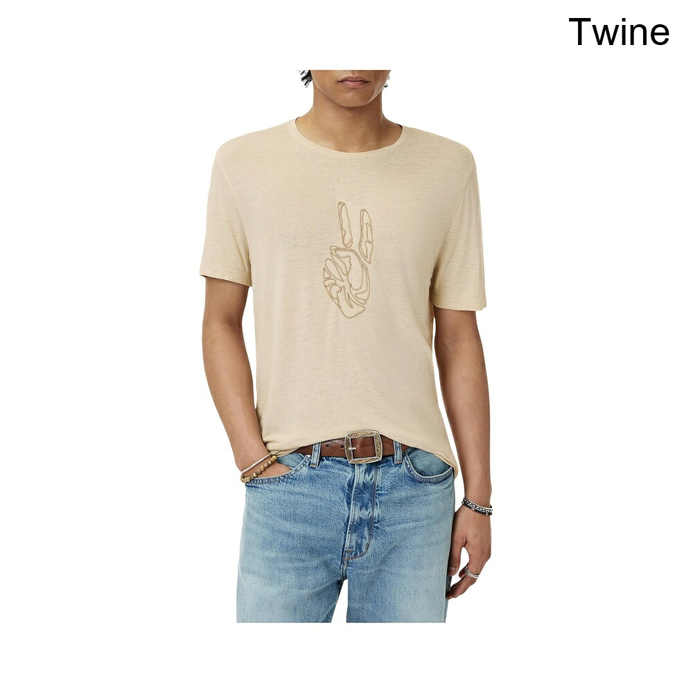 (取寄) ジョン・バルバトス コーディングピースTシャツKG6971F25 john varvatos Cording Peace Tee KG6971F25|ジェットラグ店