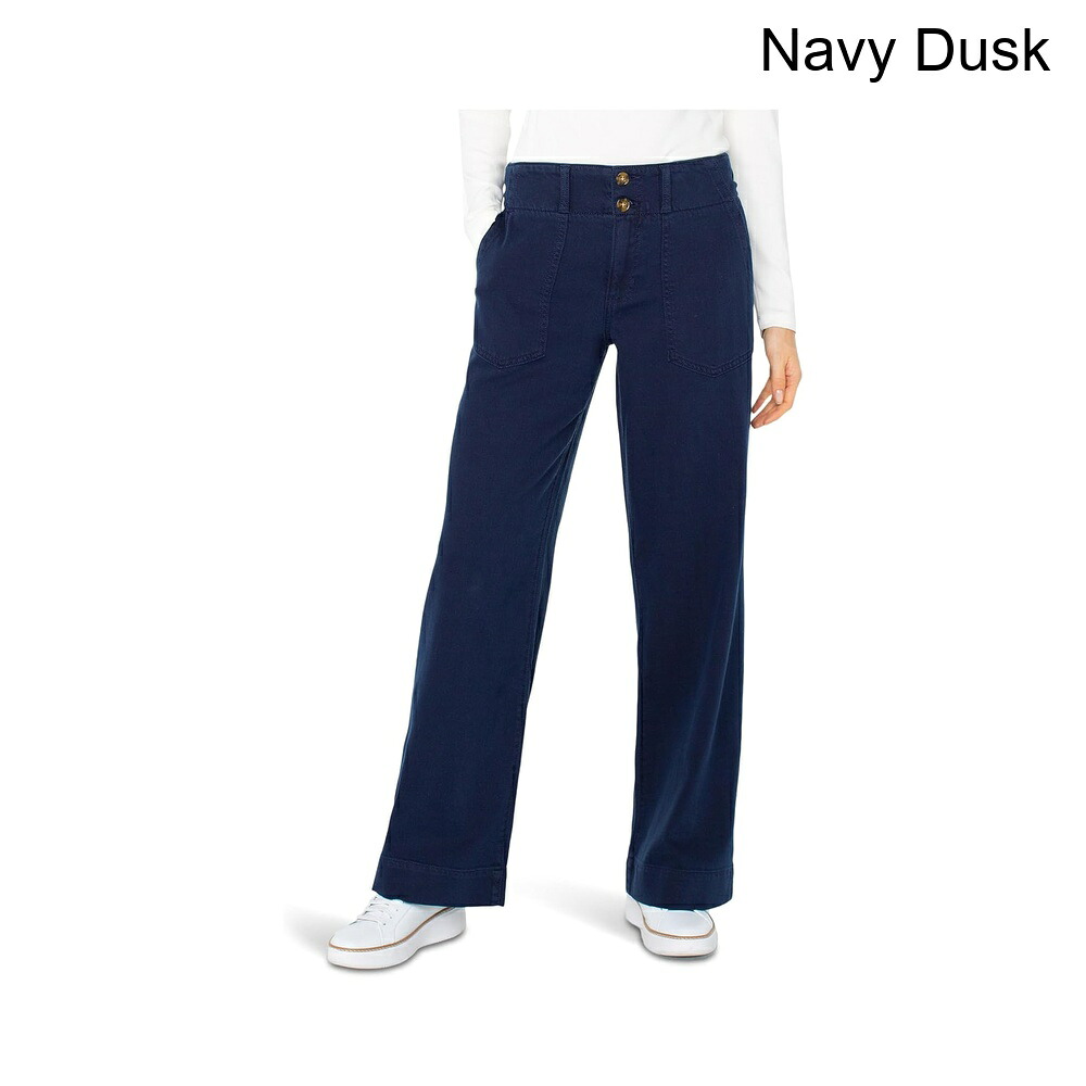 (取寄) リバプール・ロサンゼルス プチユーティリティパッチポケットワイドレッグ liverpool los angeles Petite Utility Patch Pocket Wide Leg|ジェットラグ店