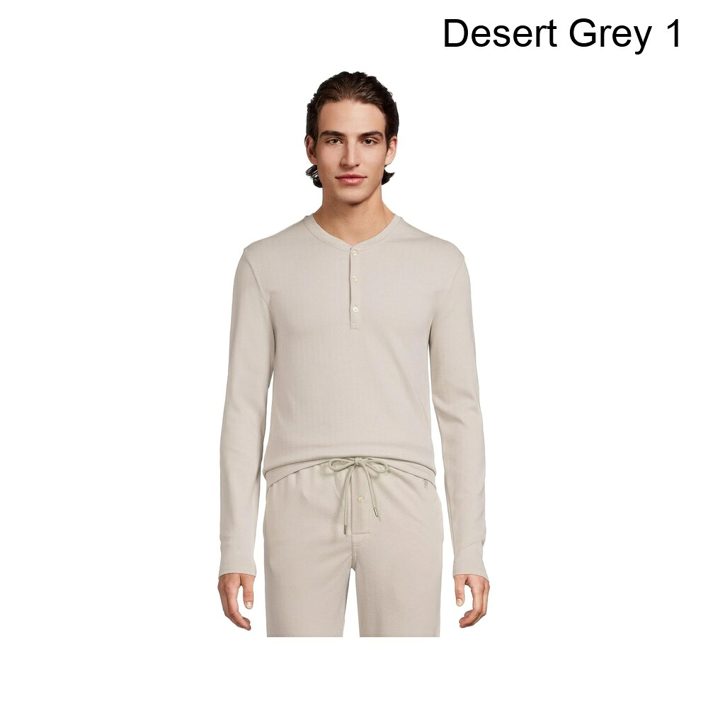 (取寄) ポロ・ラルフ・ローレン ヘリンボーンロングスリーブヘンリー&パジャマパンツセット polo ralph lauren Herringbone Long Sleeve Henley & Pajama Pant Set|ジェットラグ店