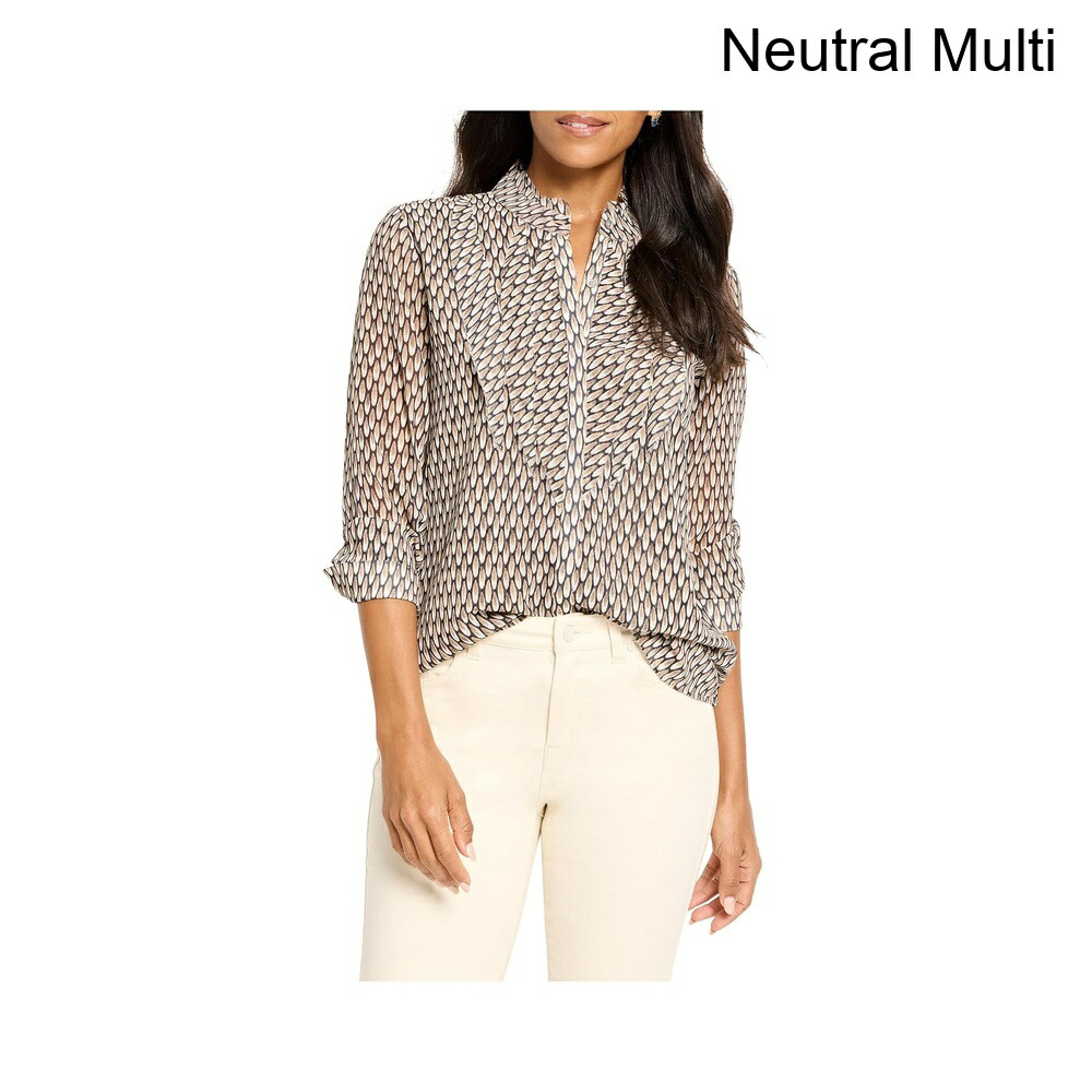 (取寄) ニック+ゾーイ アブストラクトドットフォールイングシフォントップ nic+zoe Abstract Dot Falling Chiffon Top|ジェットラグ店