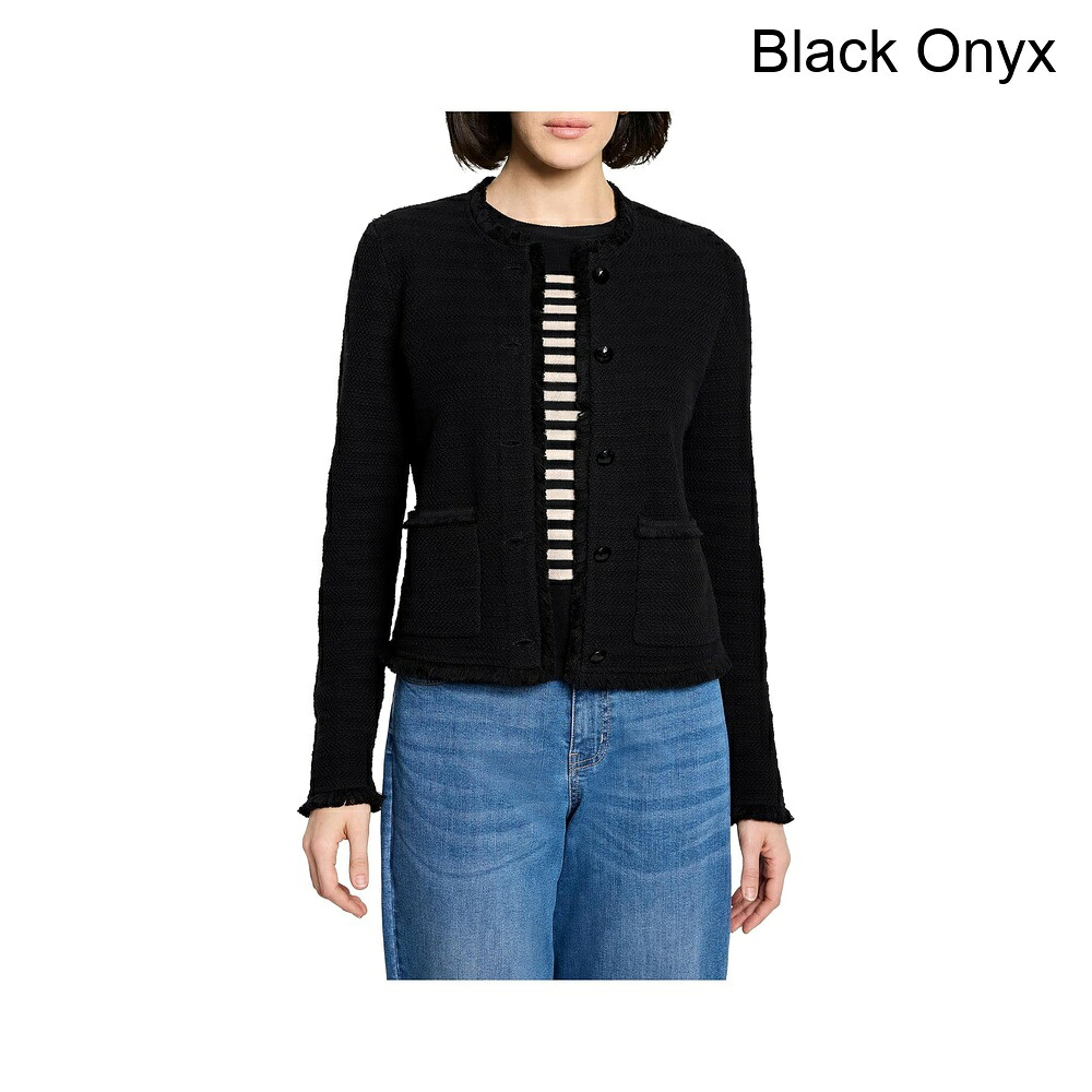 (取寄) ニック+ゾーイ プチフリンジミックスファムニットジャケット nic+zoe Petite Fringe Mix Femme Knit Jacket｜ジェットラグ店