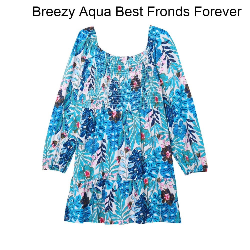 (取寄) リリー・プルリッツ ミニジリー長袖ドレス（トドラー/リトルキッド/ビッグキッド） lilly pulitzer Mini Jilly Long Sleeved Dress (Toddler/Little Kid/Big Kid)｜ジェットラグ店