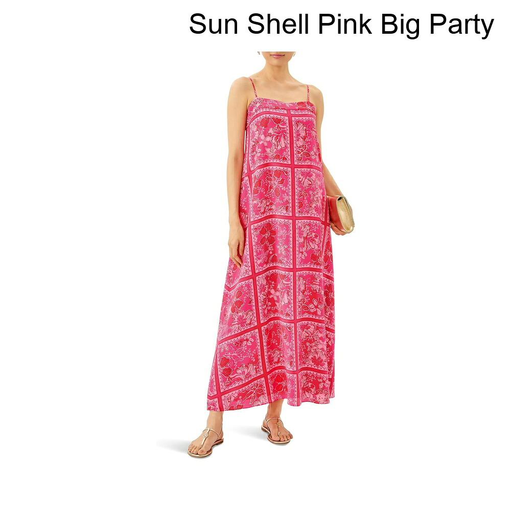 (取寄) リリー・プルリッツ ジェスリンシルクマキシスリップドレス lilly pulitzer Jesslyn Silk Maxi Slip Dress｜ジェットラグ店