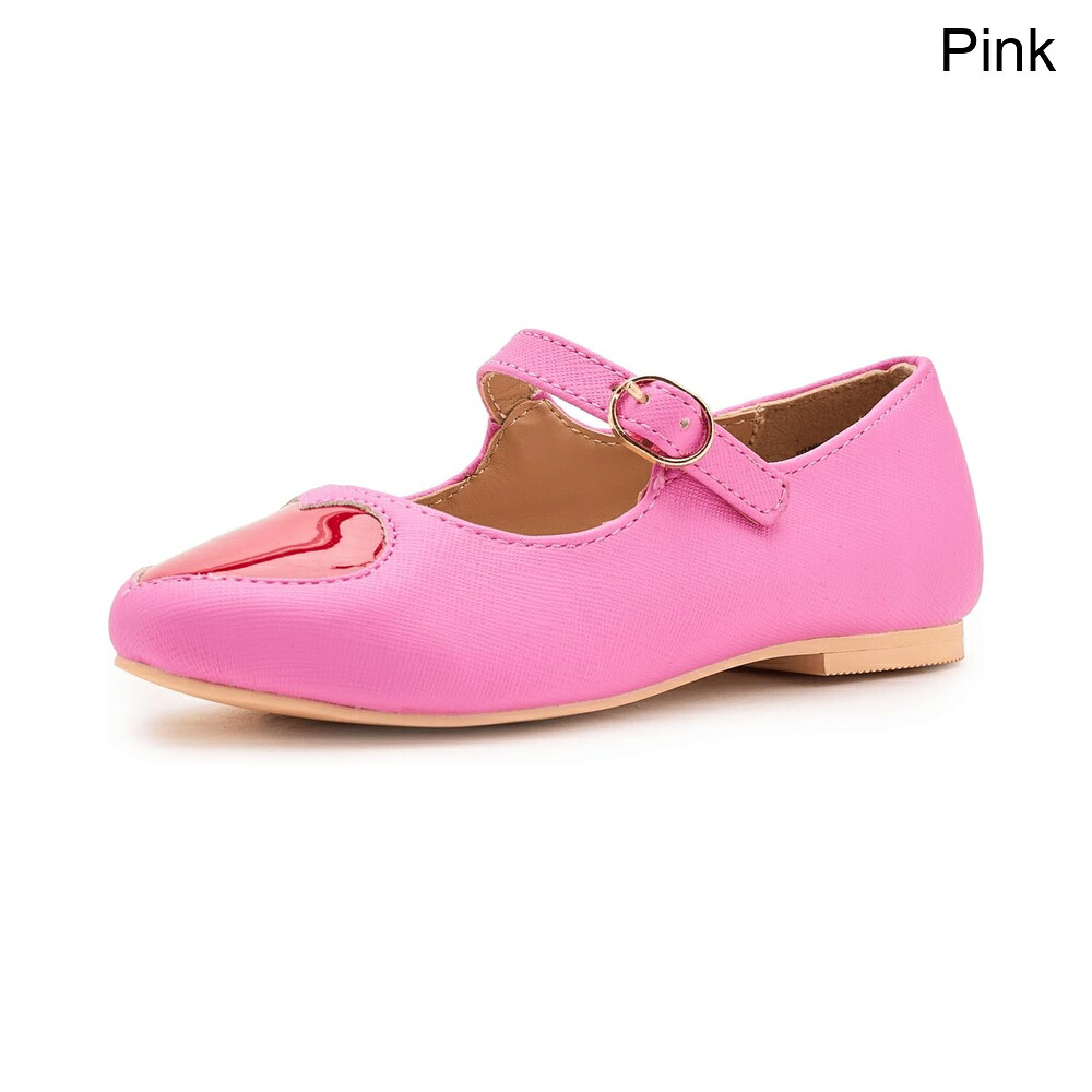 (取寄) ジャニーズ・アンド・ジャック パテントハートフラット(トドラー/リトルキッド/ビッグキッド) janie and jack Patent Heart Flats (Toddler/Little Kid/Big Kid)|ジェットラグ店