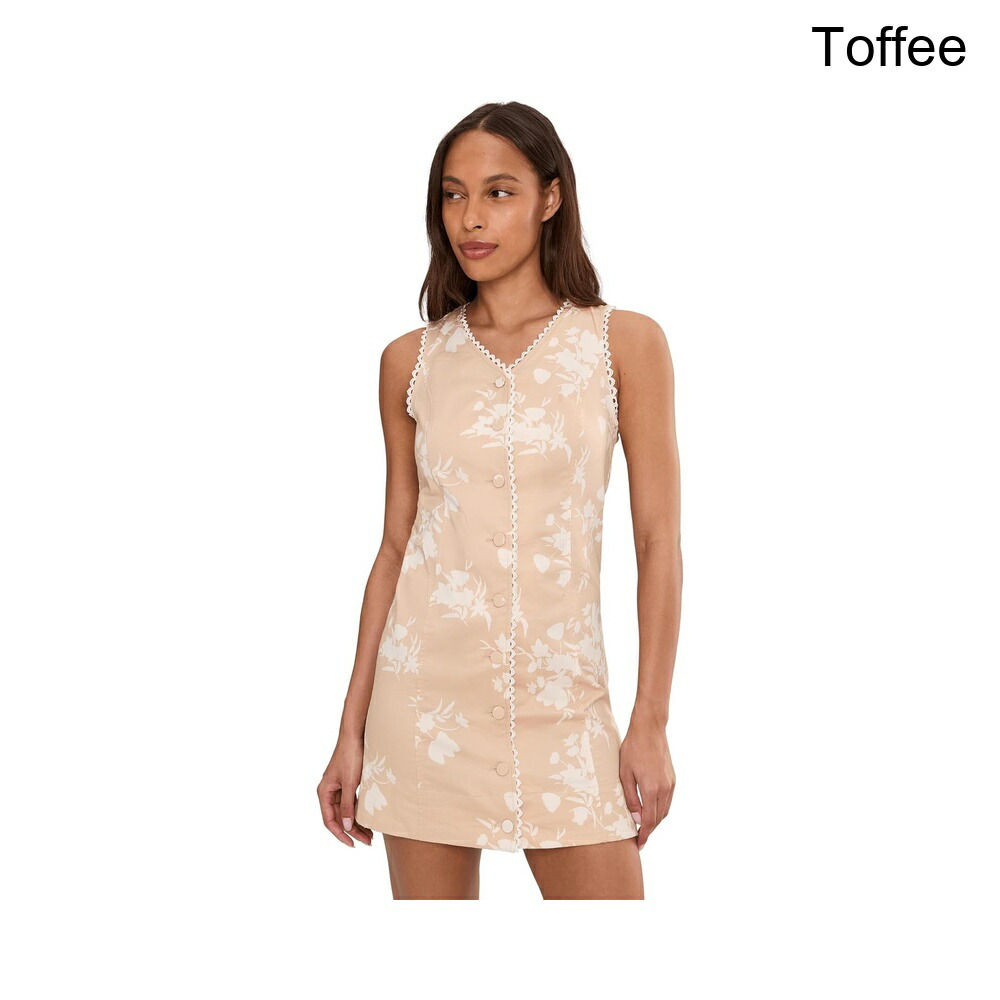 (取寄) セセ ノースリーブボタンダウンフィットミニドレス cece Sleeveless Button Down Fitted Mini Dress|ジェットラグ店