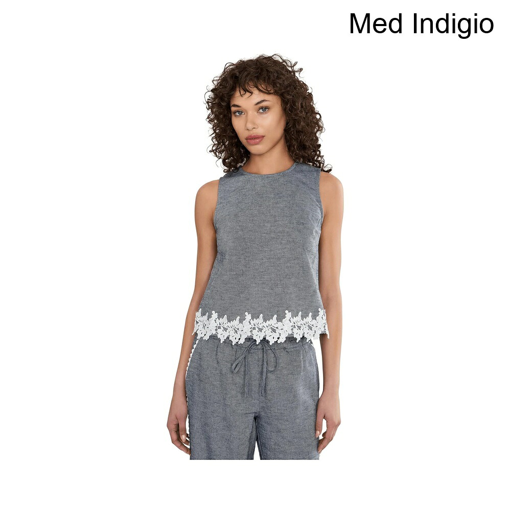 (取寄) セセ ボクシースリーブレスアップリケトップ cece Boxy Sleeveless Applique Top｜ジェットラグ店 9,030円