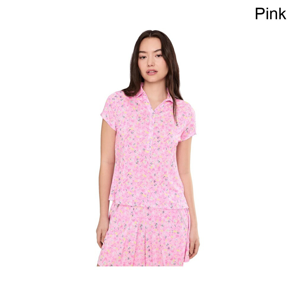 (取寄) ジェイミー・サドック ワイルドフラワープリントクロスオーバーVネックショートスリーブ jamie sadock Wildflower Print Crossover V-Neck Short Sleeve|ジェットラグ店