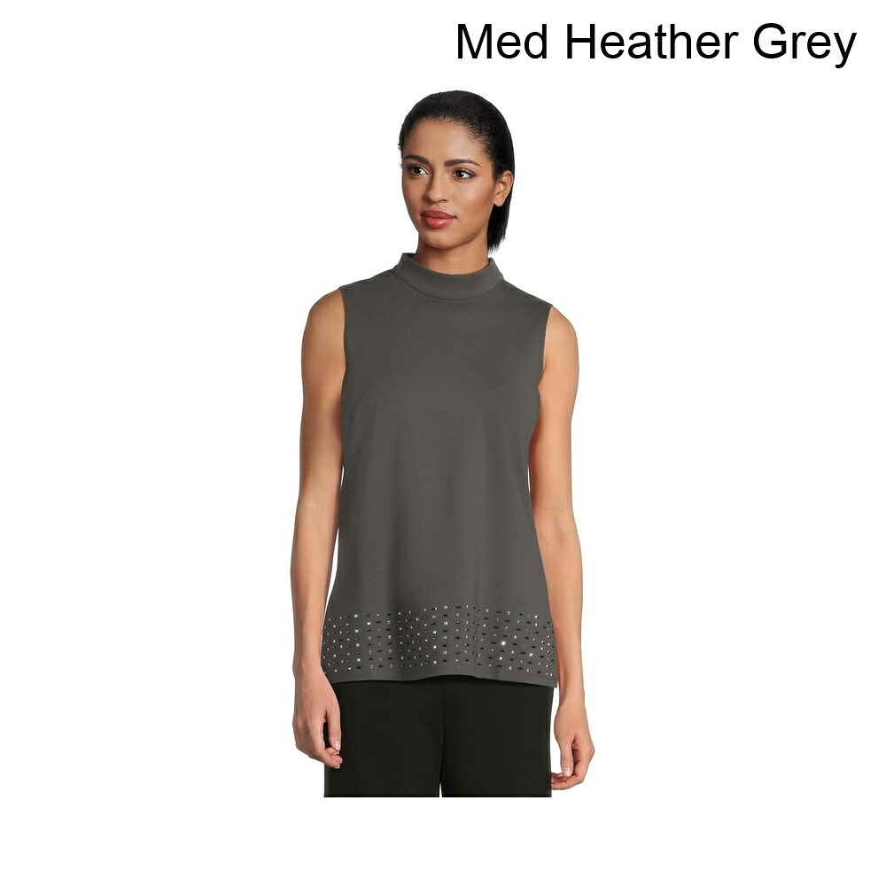 (取寄) ヴィンス・カムート モックネックノースリーブチュニック vince camuto Mock Neck Sleeveless Tunic|ジェットラグ店
