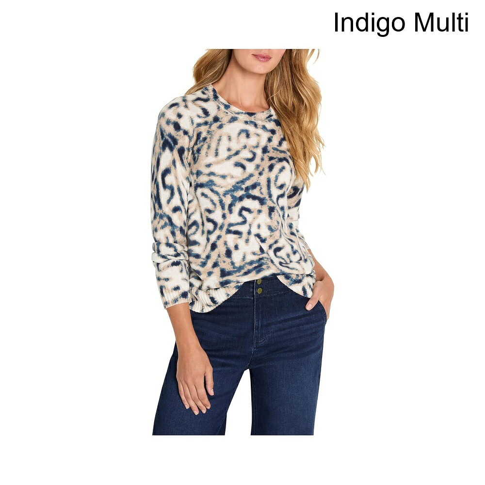 (取寄) ニック+ゾーイ ブレアリーレーフスーパソフトセーター nic+zoe Blurry Leaf Supersoft Sweater｜ジェットラグ店 15,645円